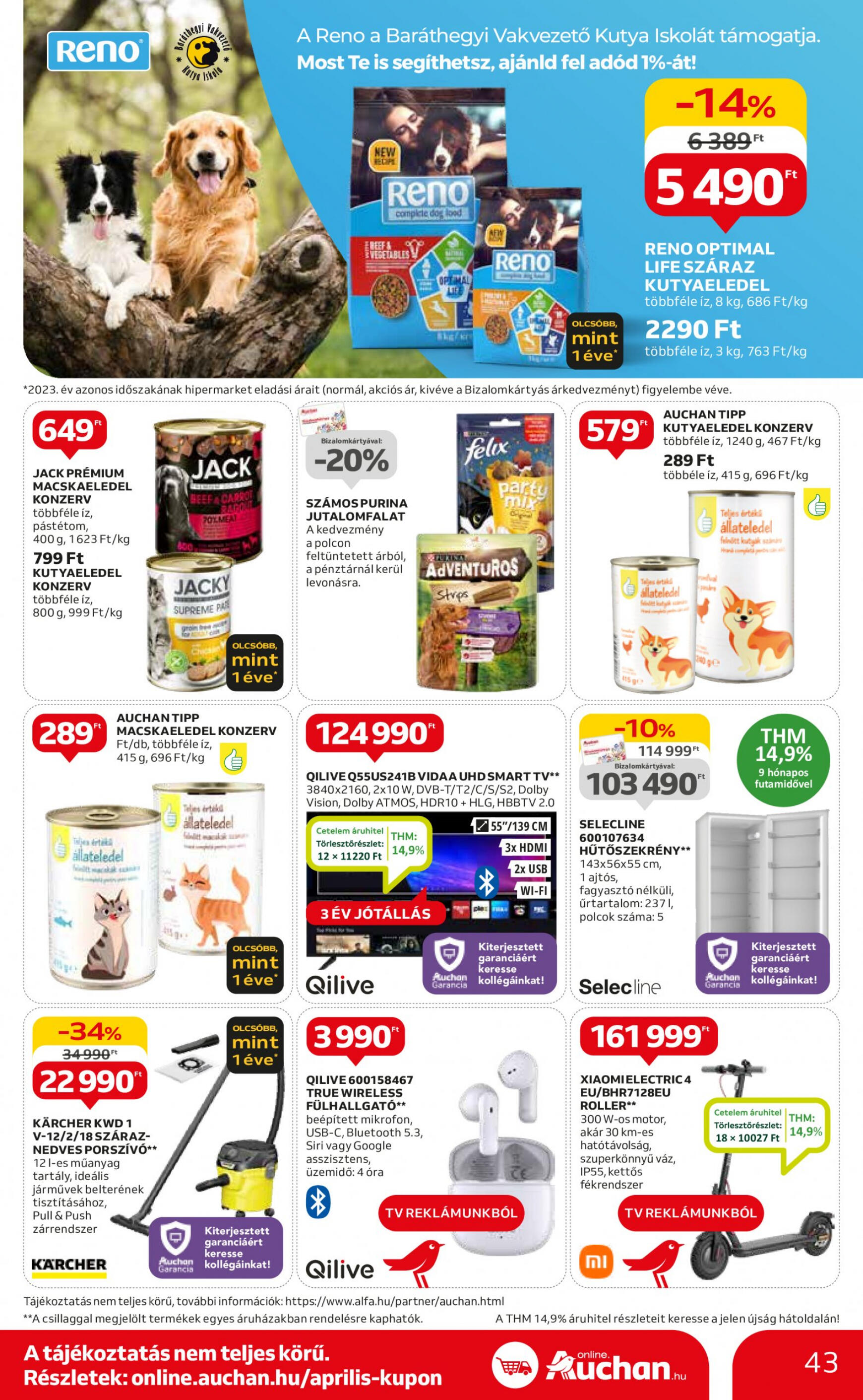 auchan - Aktuális újság Auchan 04.25. - 04.30. - page: 43