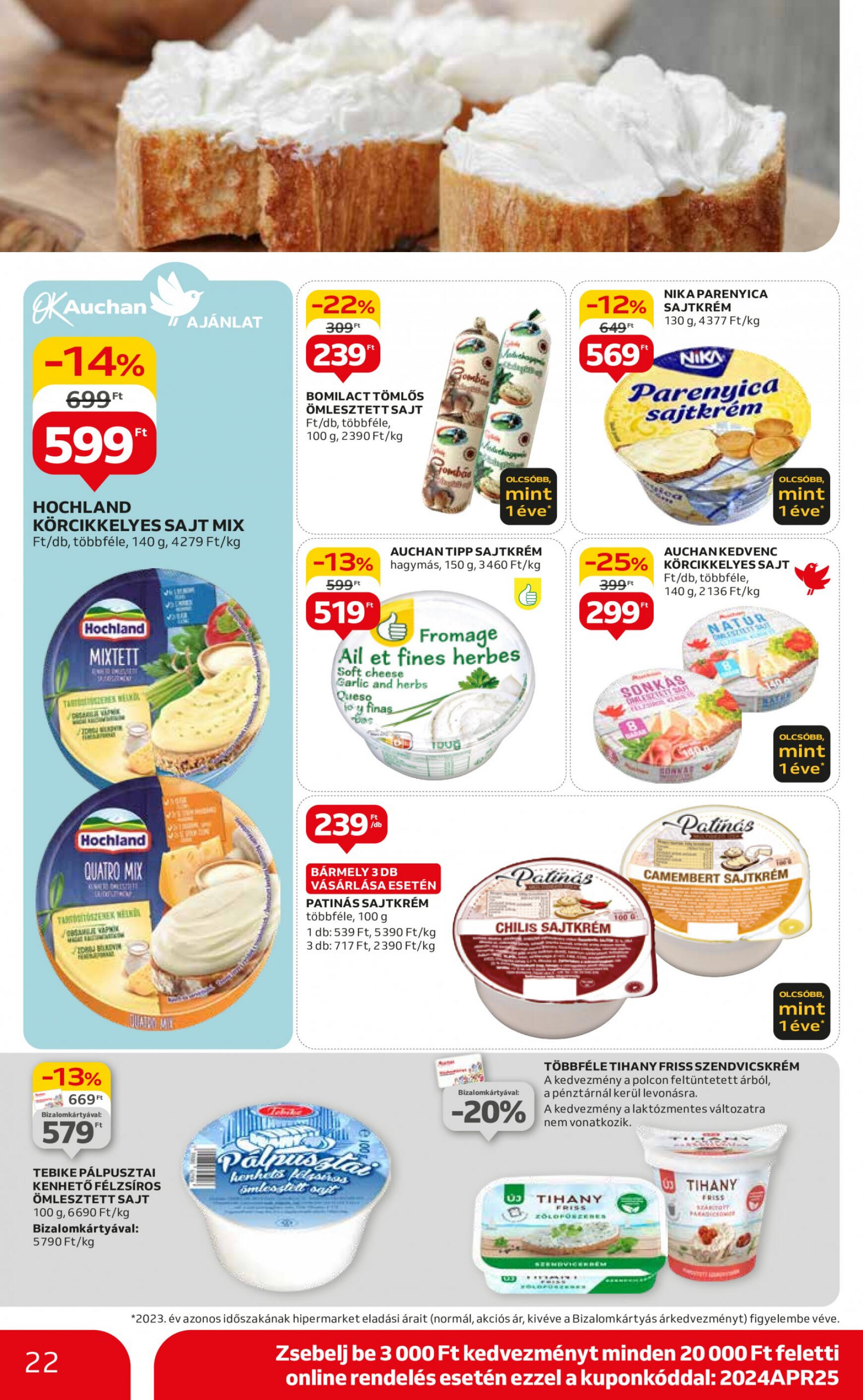 auchan - Aktuális újság Auchan 04.25. - 04.30. - page: 22