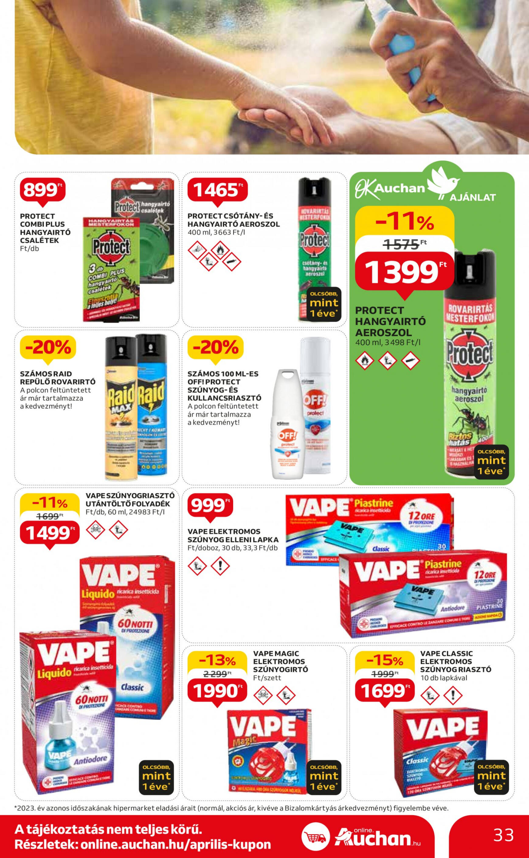 auchan - Aktuális újság Auchan 04.25. - 04.30. - page: 33