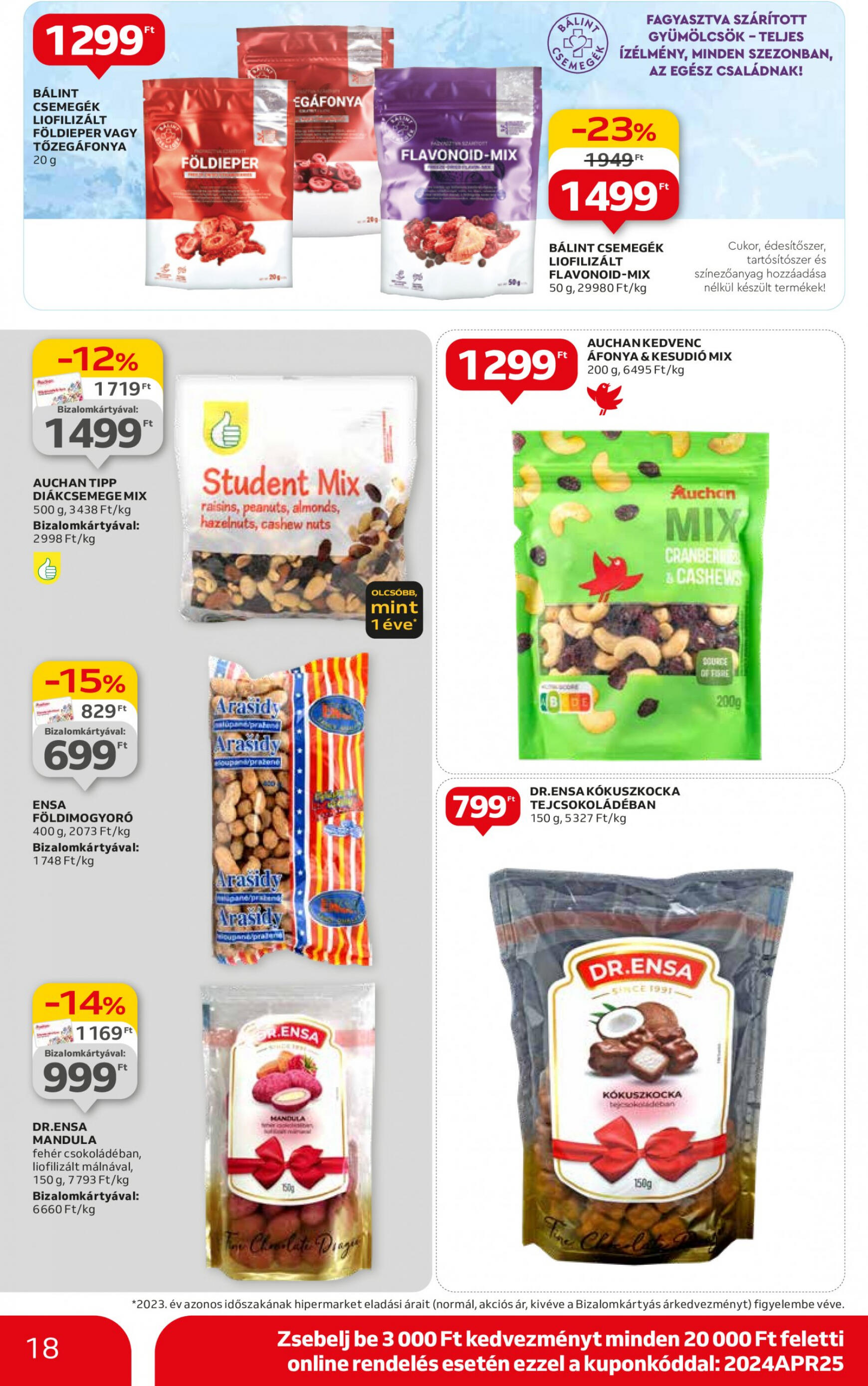 auchan - Aktuális újság Auchan 04.25. - 04.30. - page: 18