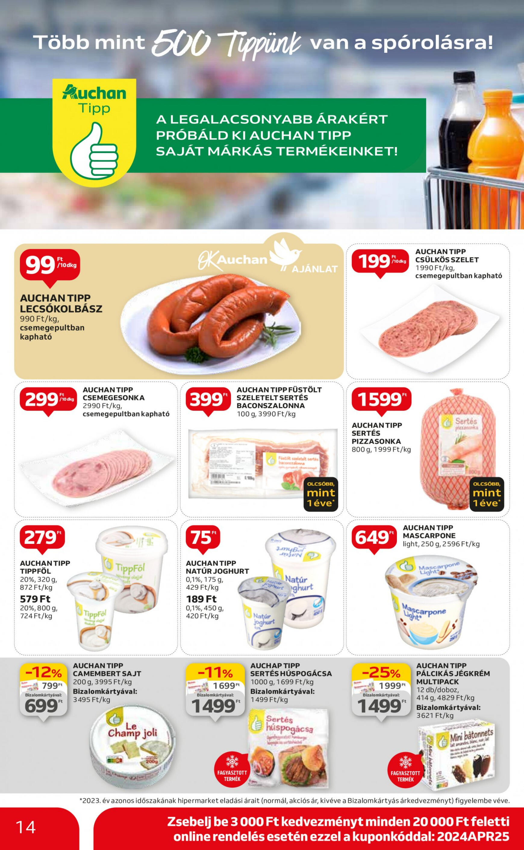 auchan - Aktuális újság Auchan 04.25. - 04.30. - page: 14