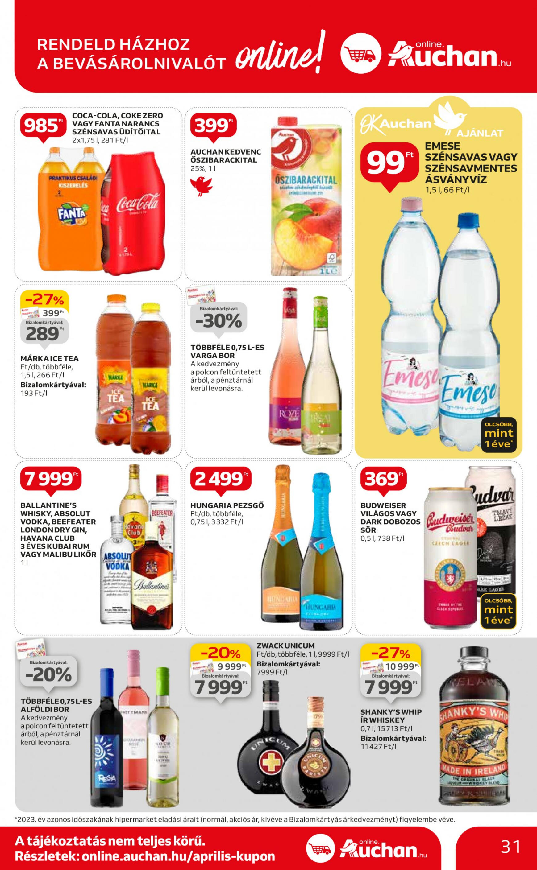 auchan - Aktuális újság Auchan 04.25. - 04.30. - page: 31