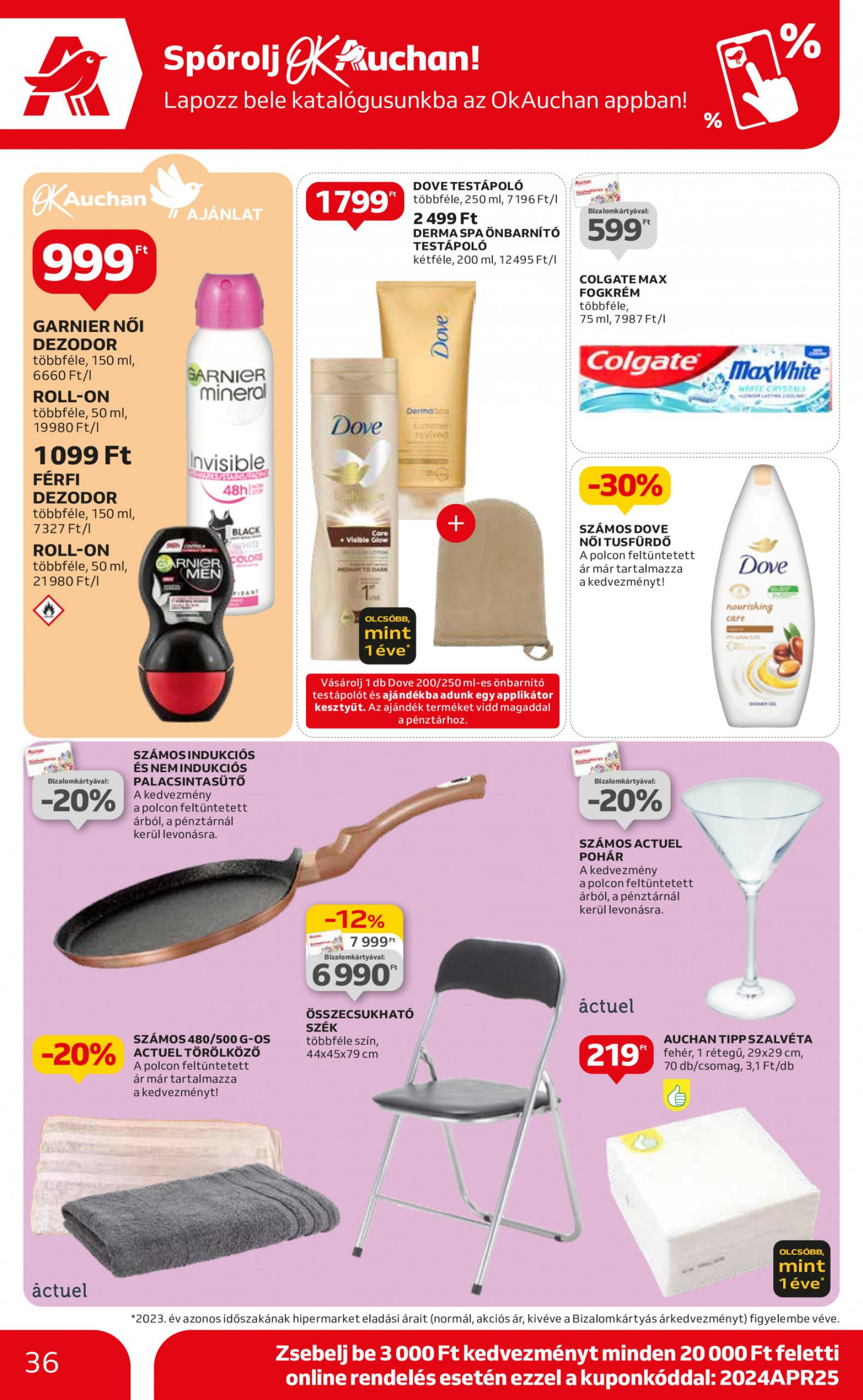 auchan - Aktuális újság Auchan 04.25. - 04.30. - page: 36