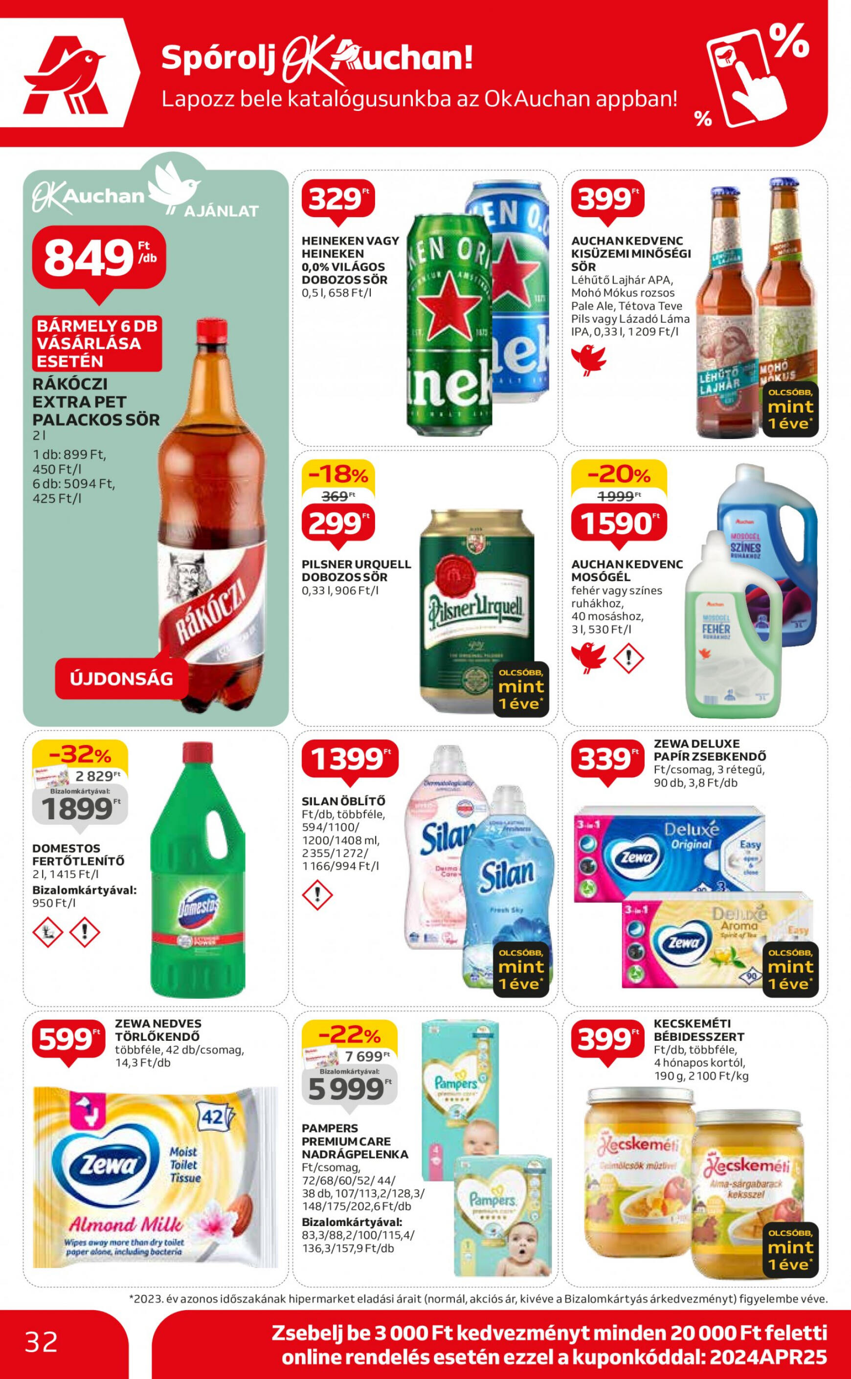 auchan - Aktuális újság Auchan 04.25. - 04.30. - page: 32