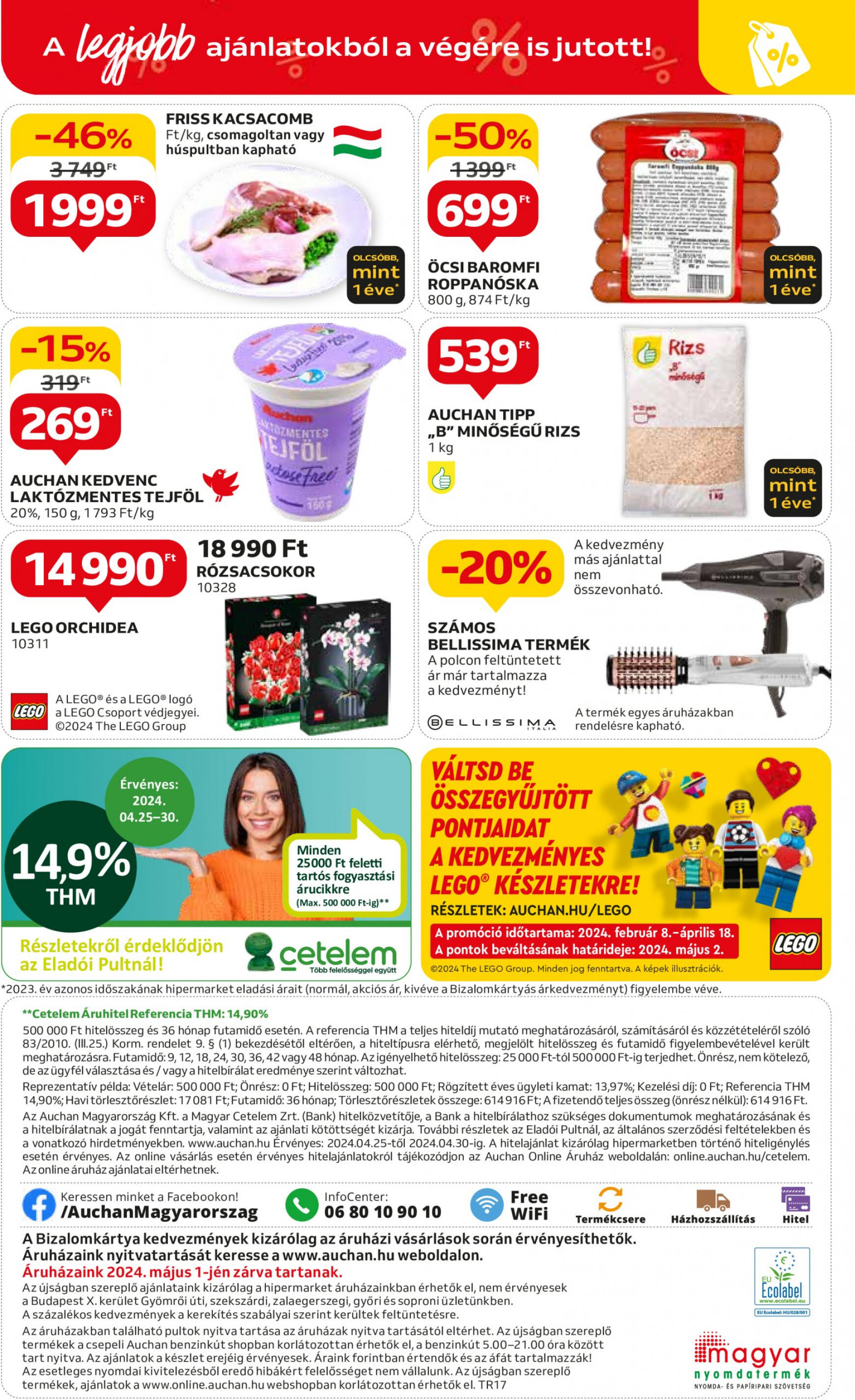 auchan - Aktuális újság Auchan 04.25. - 04.30. - page: 48
