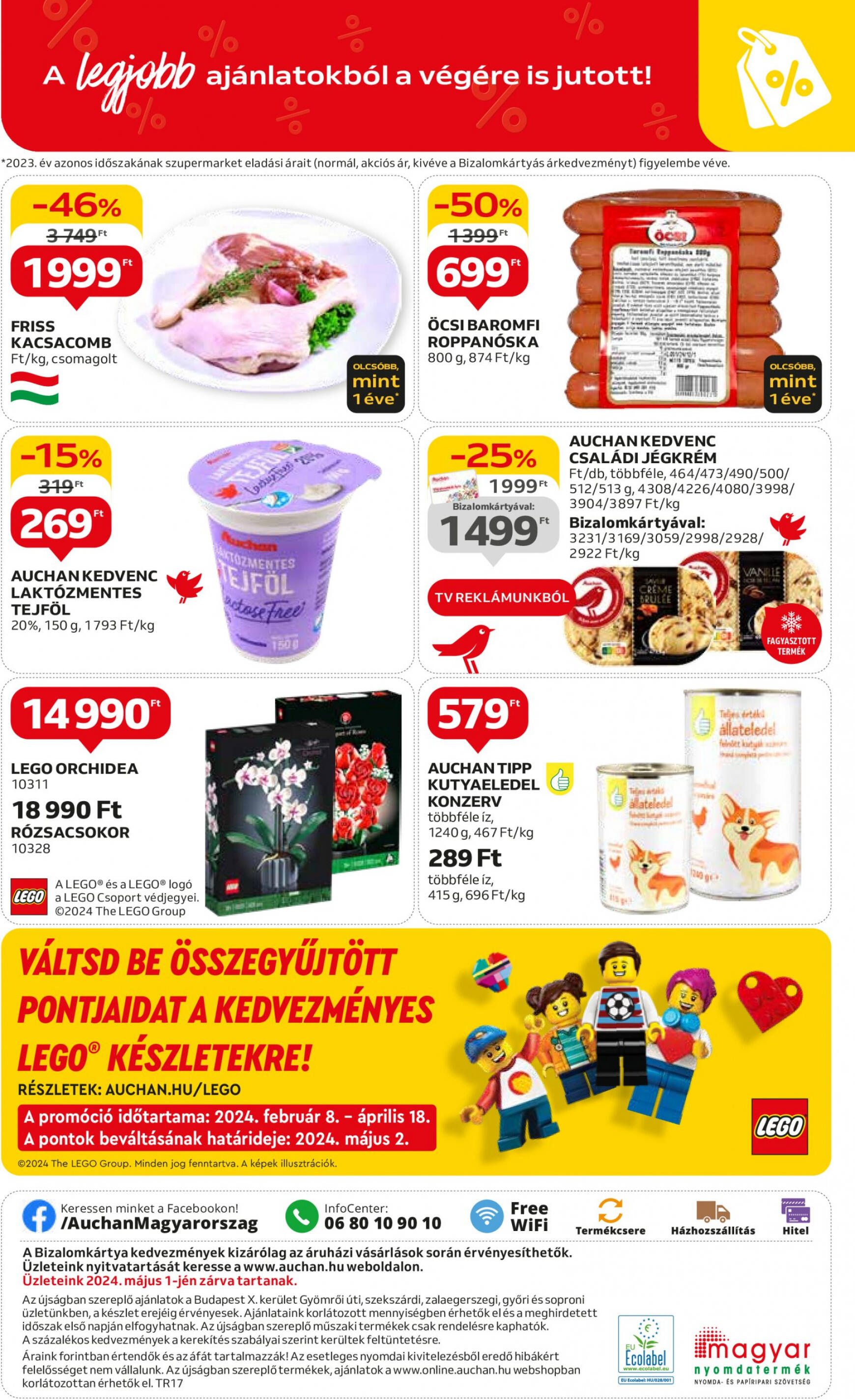 auchan - Aktuális újság Auchan szupermarket 04.25. - 05.30. - page: 8