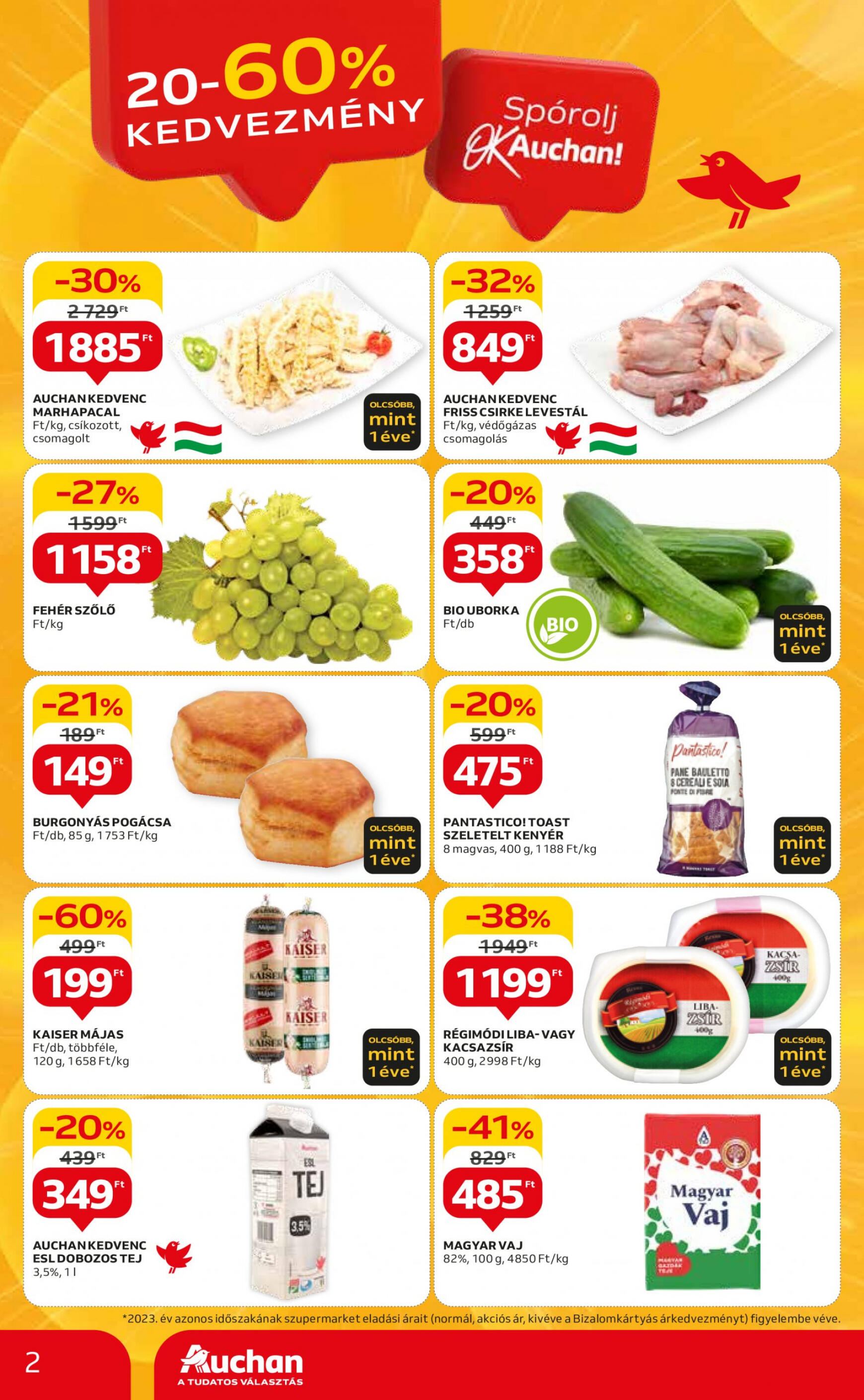 auchan - Aktuális újság Auchan szupermarket 04.25. - 05.30. - page: 2