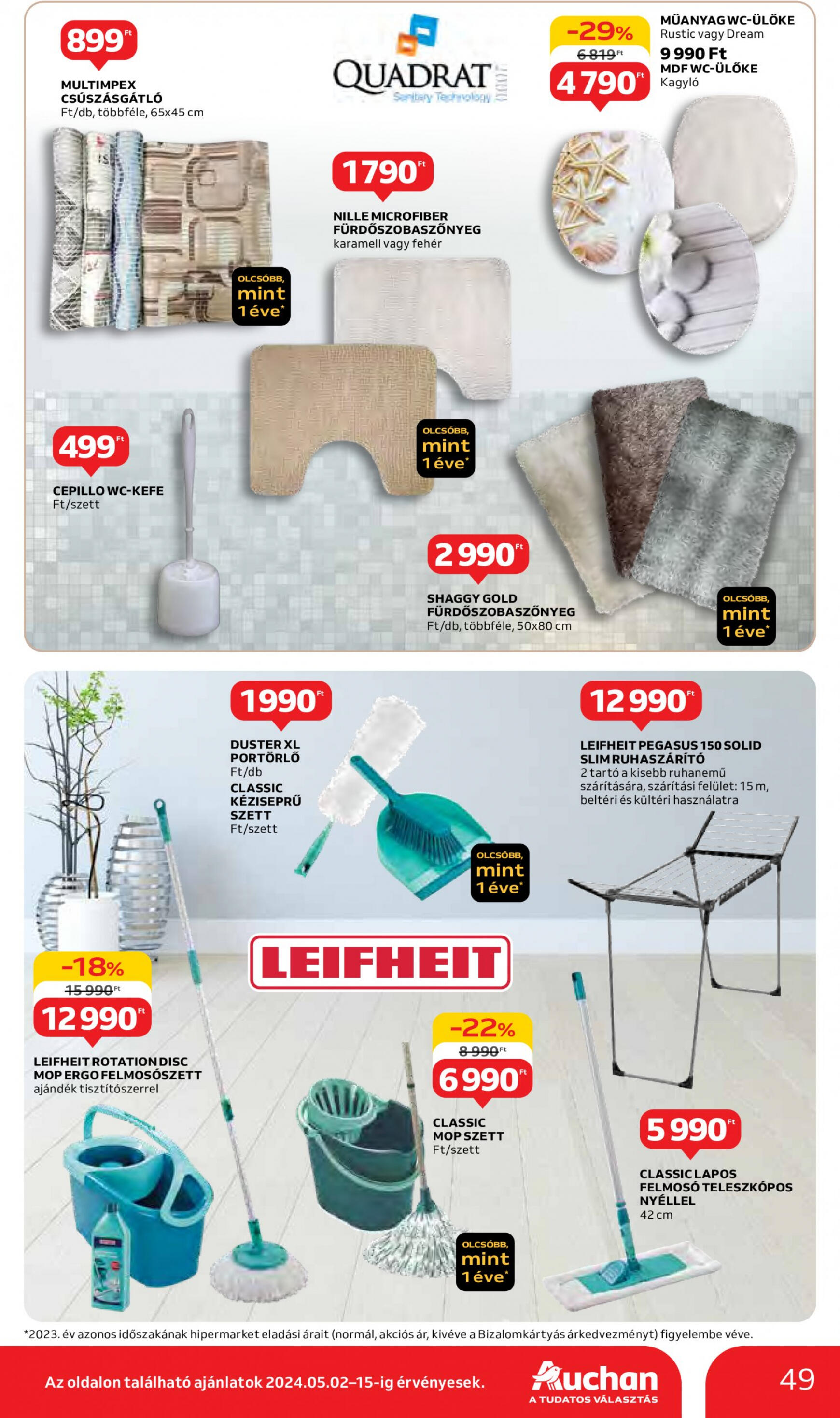 auchan - Aktuális újság Auchan 05.02. - 05.08. - page: 49