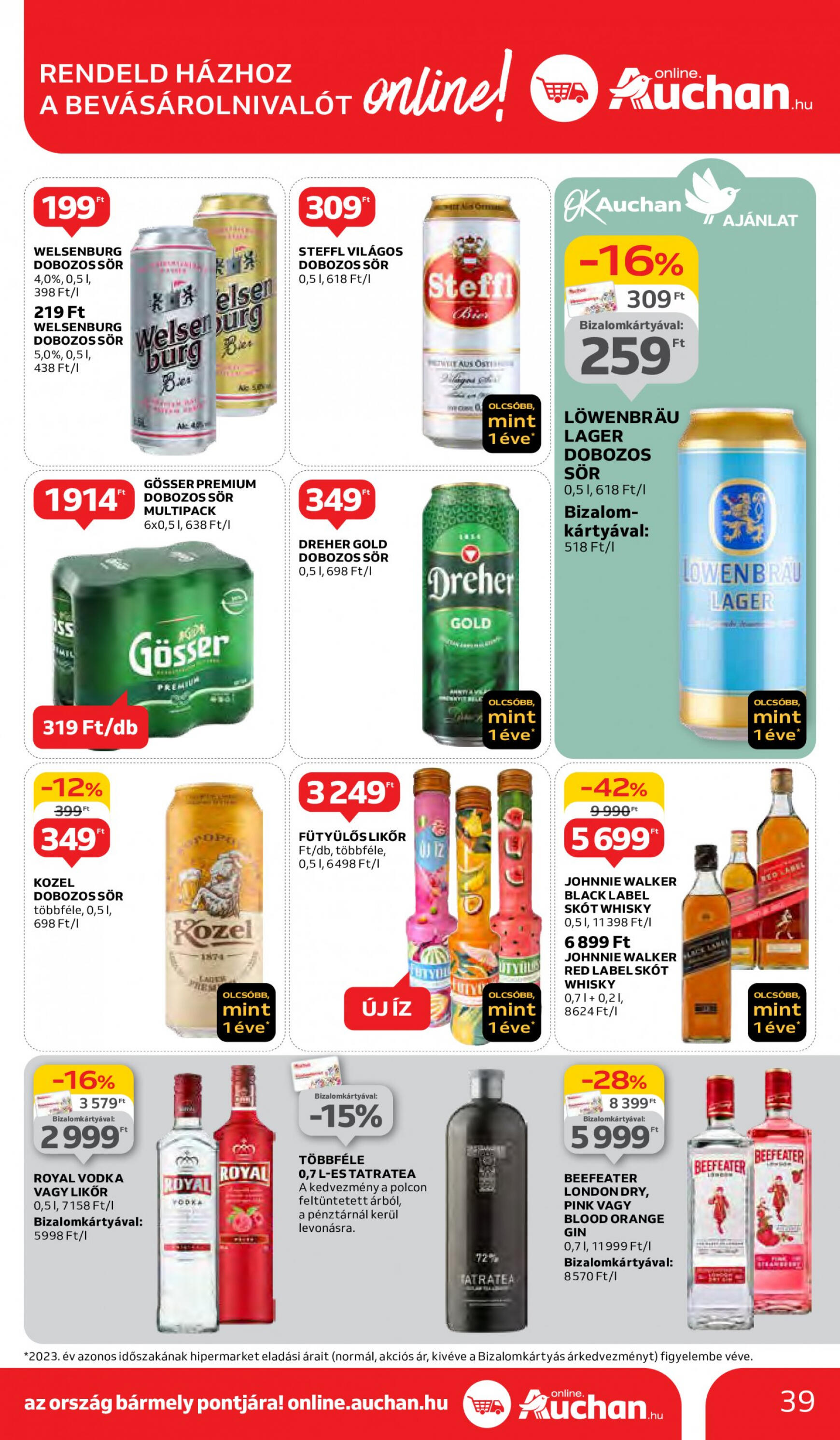auchan - Aktuális újság Auchan 05.02. - 05.08. - page: 39