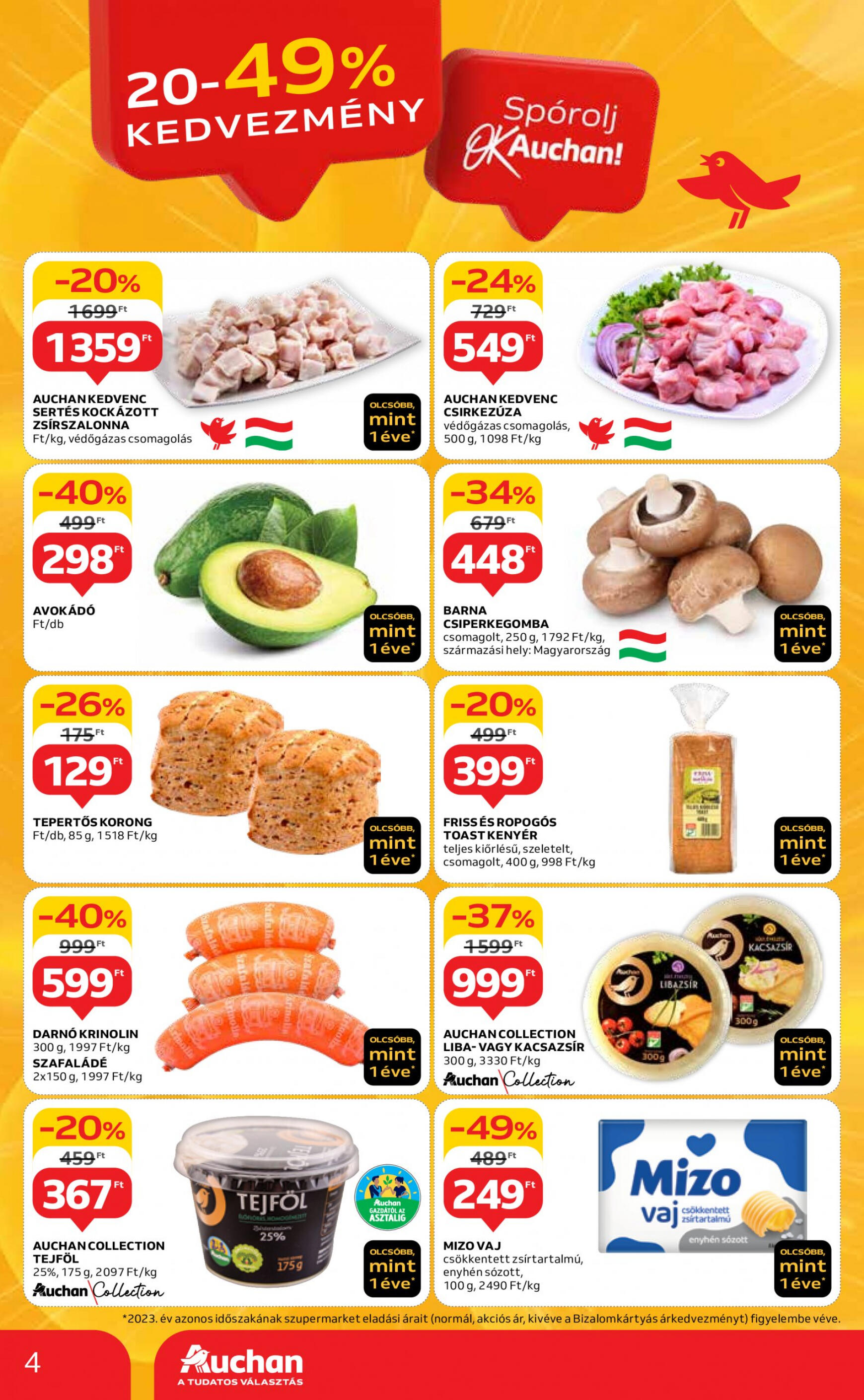auchan - Aktuális újság Auchan szupermarket 05.02. - 05.08. - page: 4