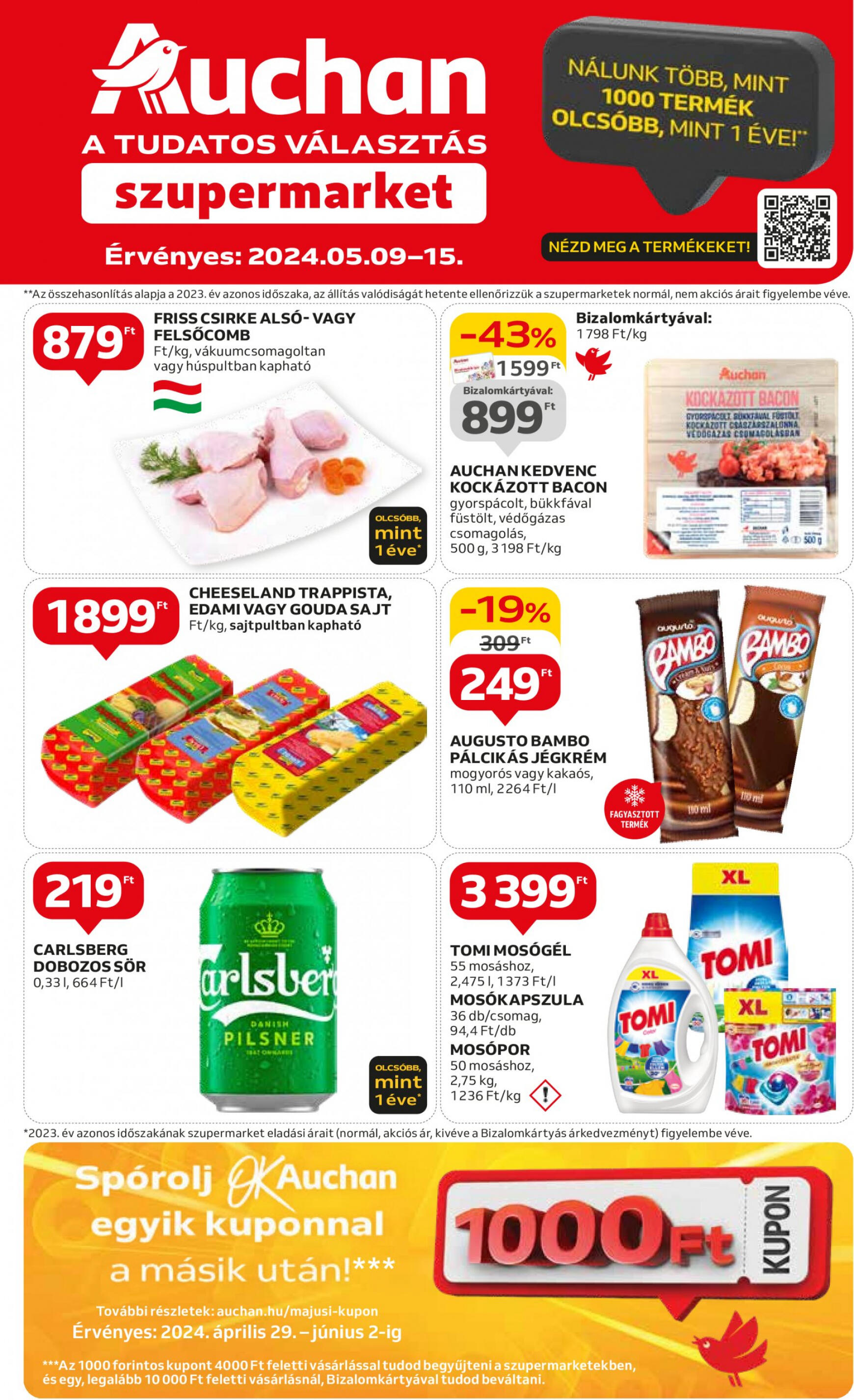auchan - Aktuális újság Auchan szupermarket 05.09. - 05.15. - page: 1