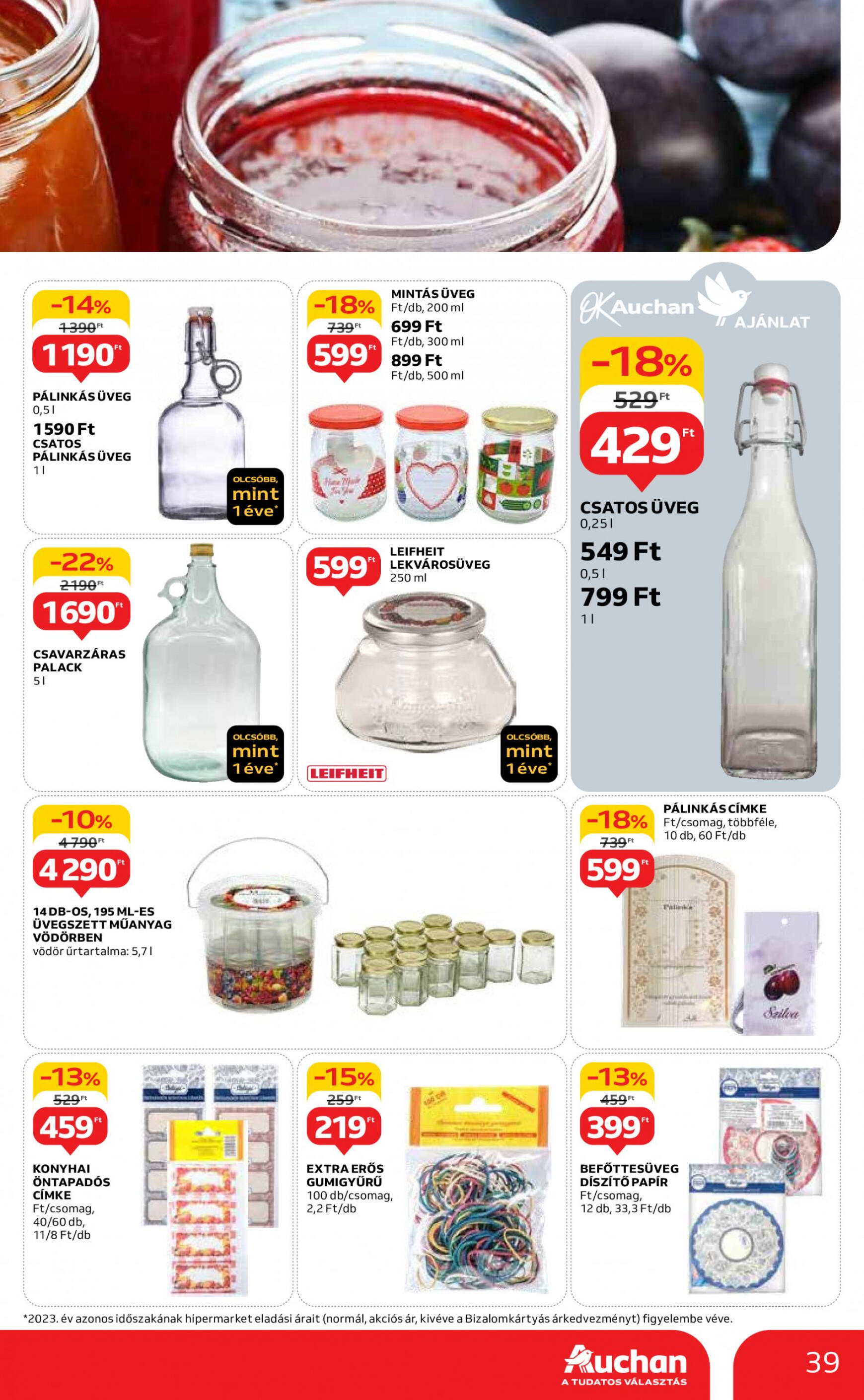 auchan - Aktuális újság Auchan 06.27. - 07.03. - page: 39