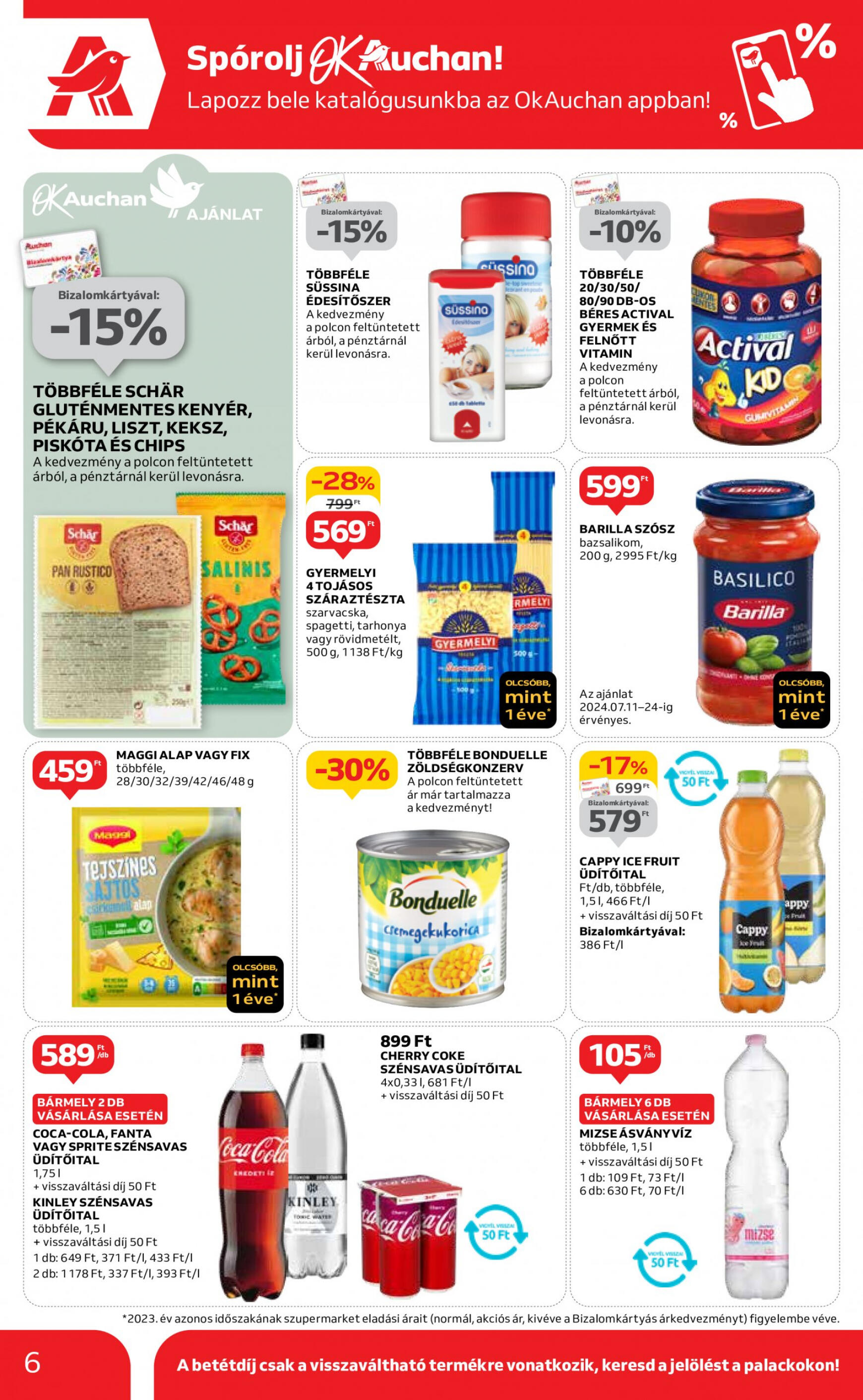 auchan - Aktuális újság Auchan szupermarket 07.11. - 07.17. - page: 6