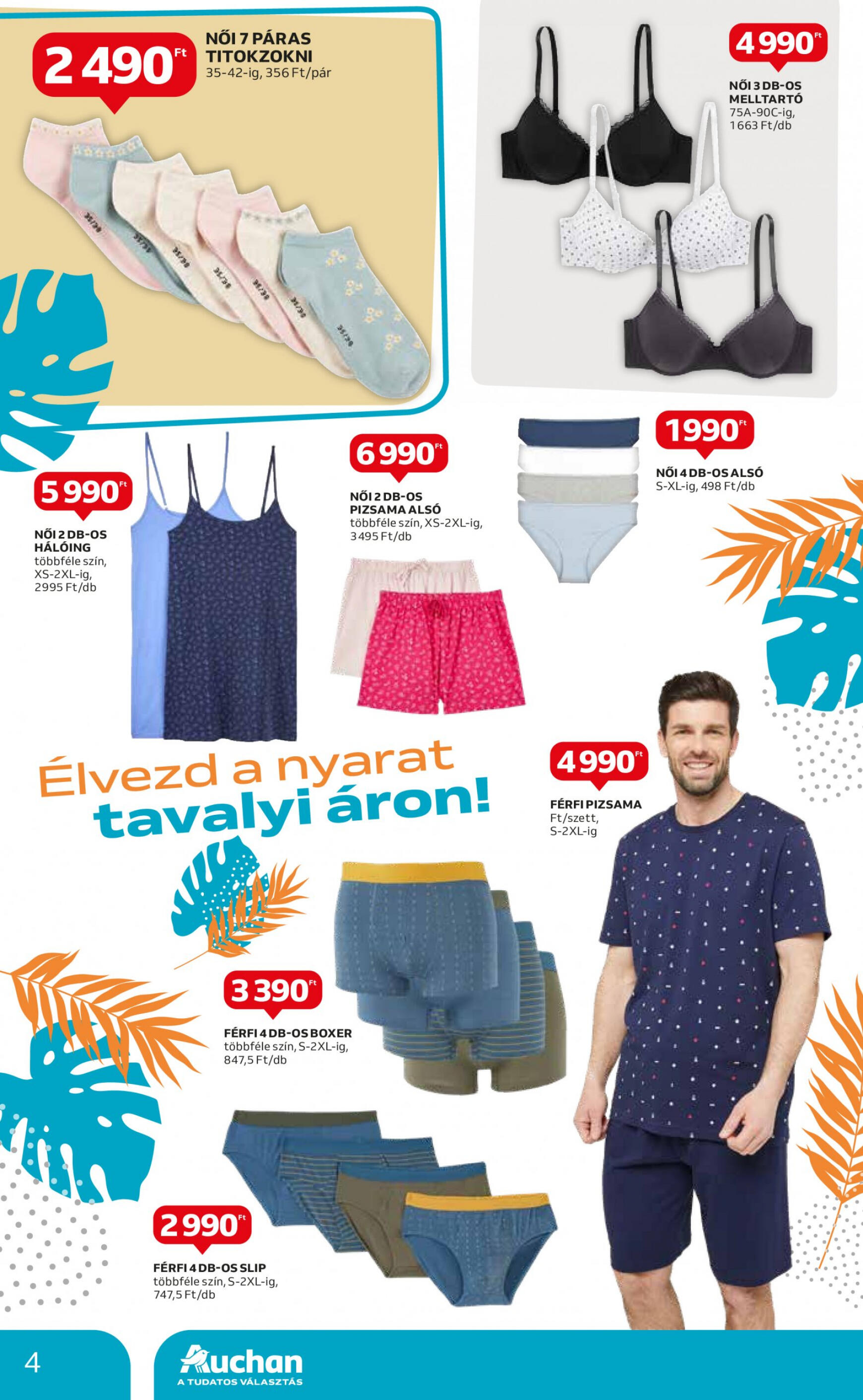 auchan - Aktuális újság Auchan - Textil ajánlataink 08.01. - 08.28. - page: 4