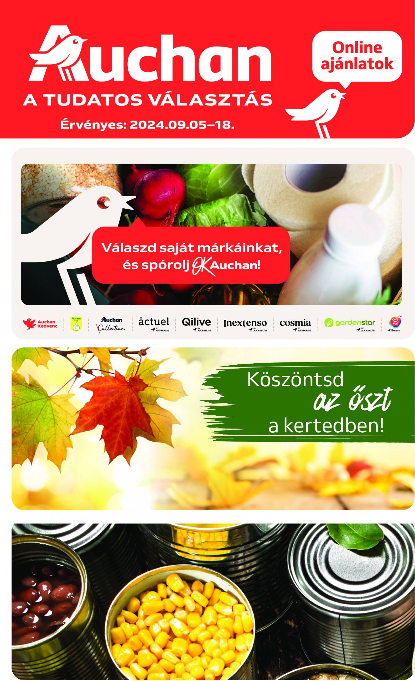 auchan - Aktuális újság Auchan - 2 hetes sajátmárkás 09.05. - 09.18.