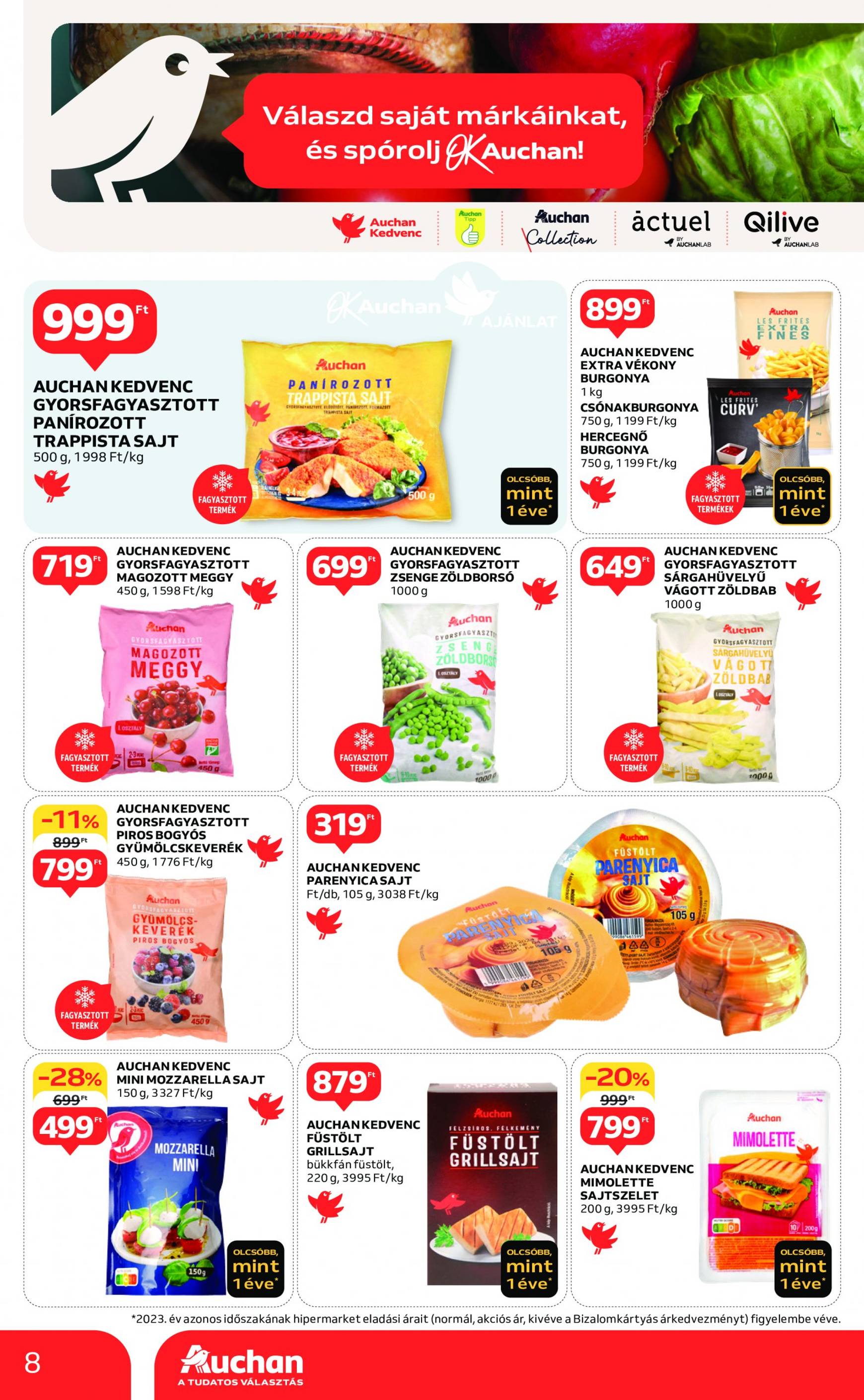 auchan - Aktuális újság Auchan - 2 hetes sajátmárkás 09.05. - 09.18. - page: 8