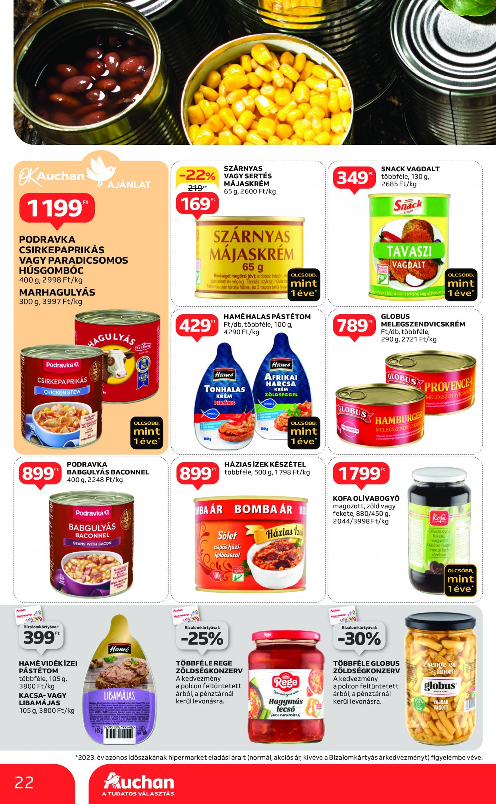 auchan - Aktuális újság Auchan - 2 hetes sajátmárkás 09.05. - 09.18. - page: 22