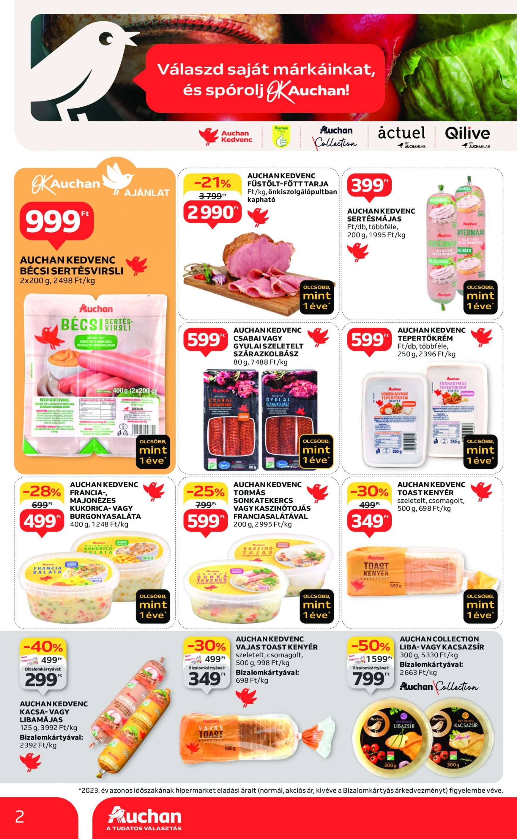 auchan - Aktuális újság Auchan - 2 hetes sajátmárkás 09.05. - 09.18. - page: 2