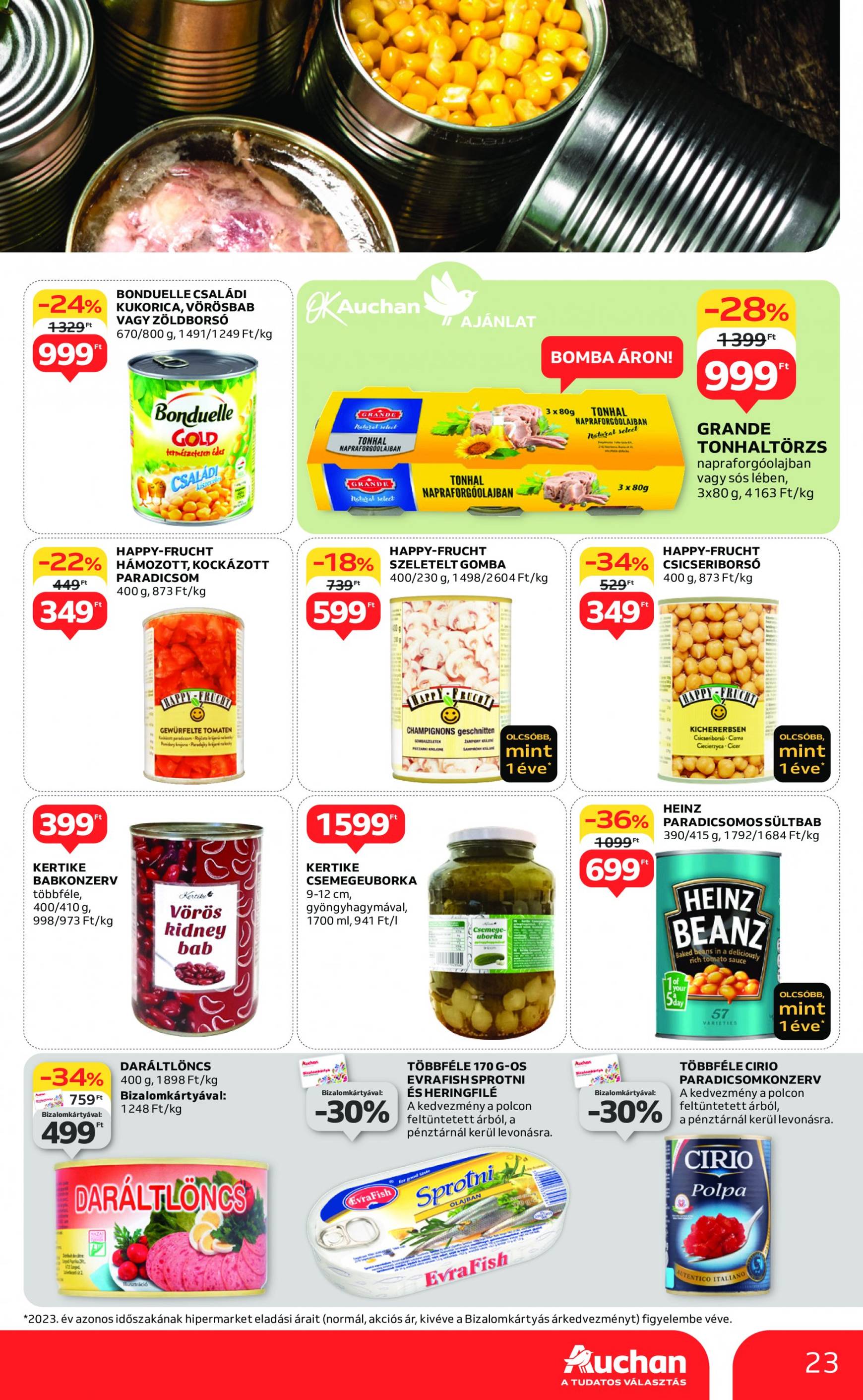 auchan - Aktuális újság Auchan - 2 hetes sajátmárkás 09.05. - 09.18. - page: 23