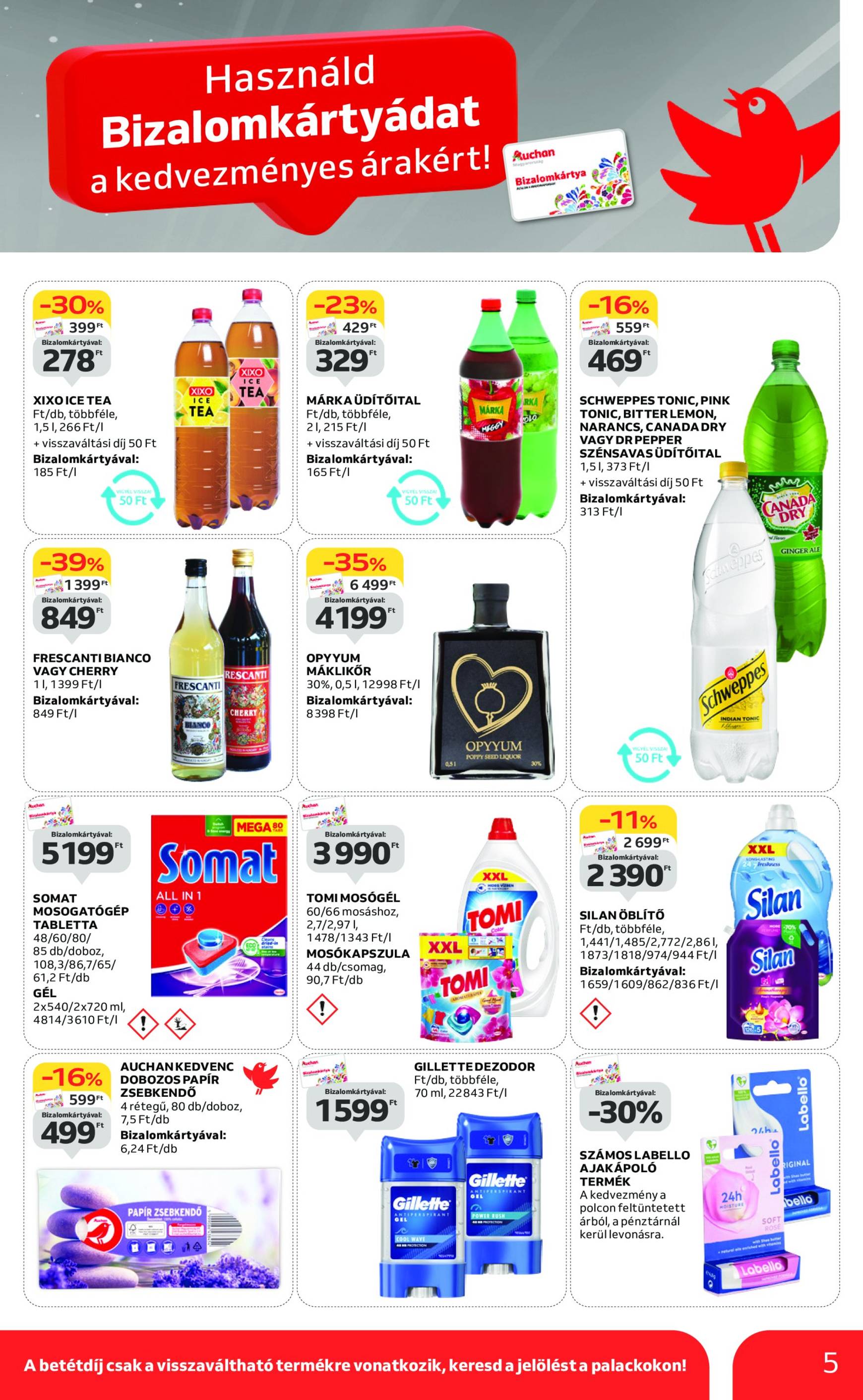 auchan - Aktuális újság Auchan - Két Heti hipermarket ajánlataink 10.03. - 10.16. - page: 5