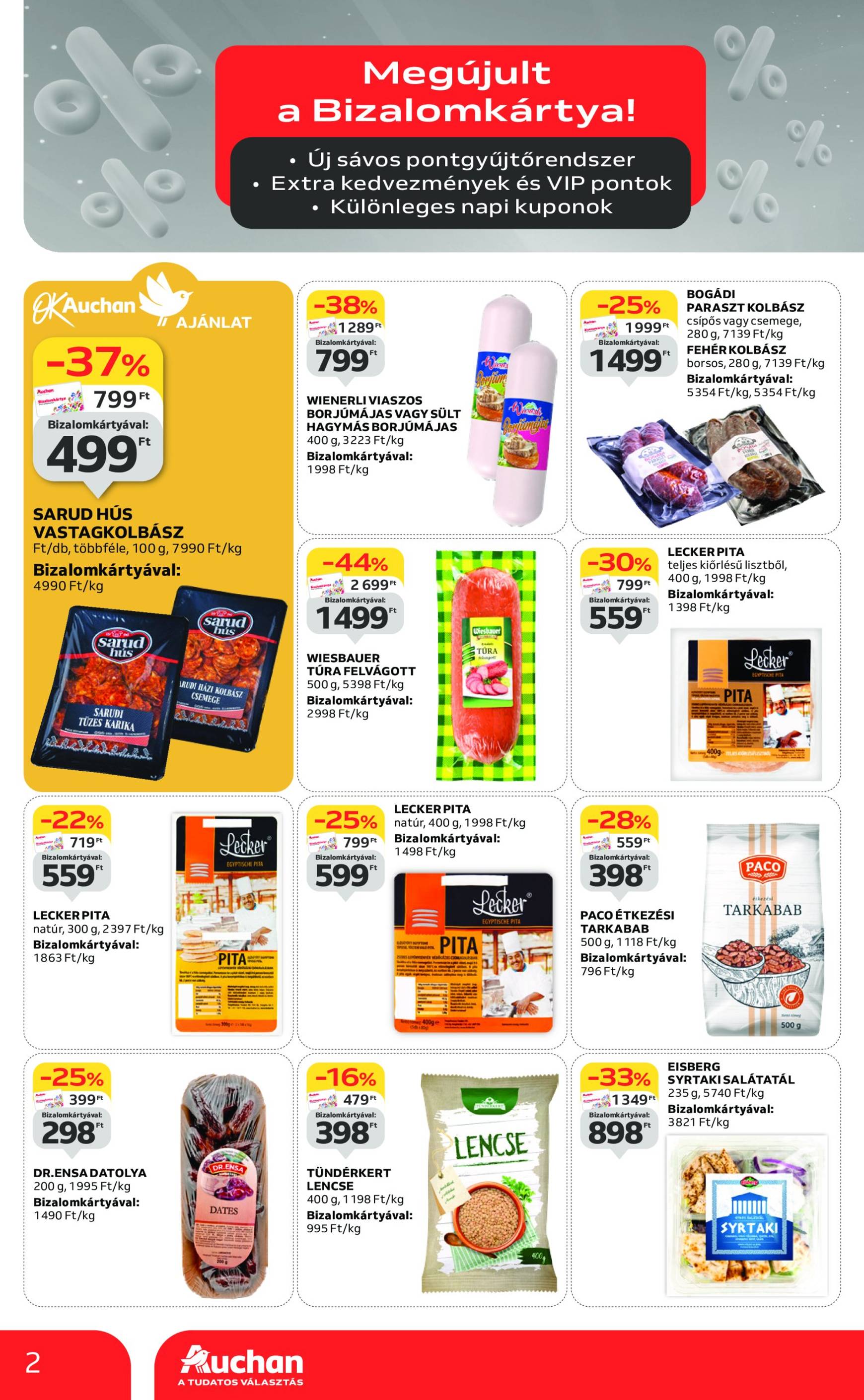 auchan - Aktuális újság Auchan - Két Heti hipermarket ajánlataink 10.03. - 10.16. - page: 2