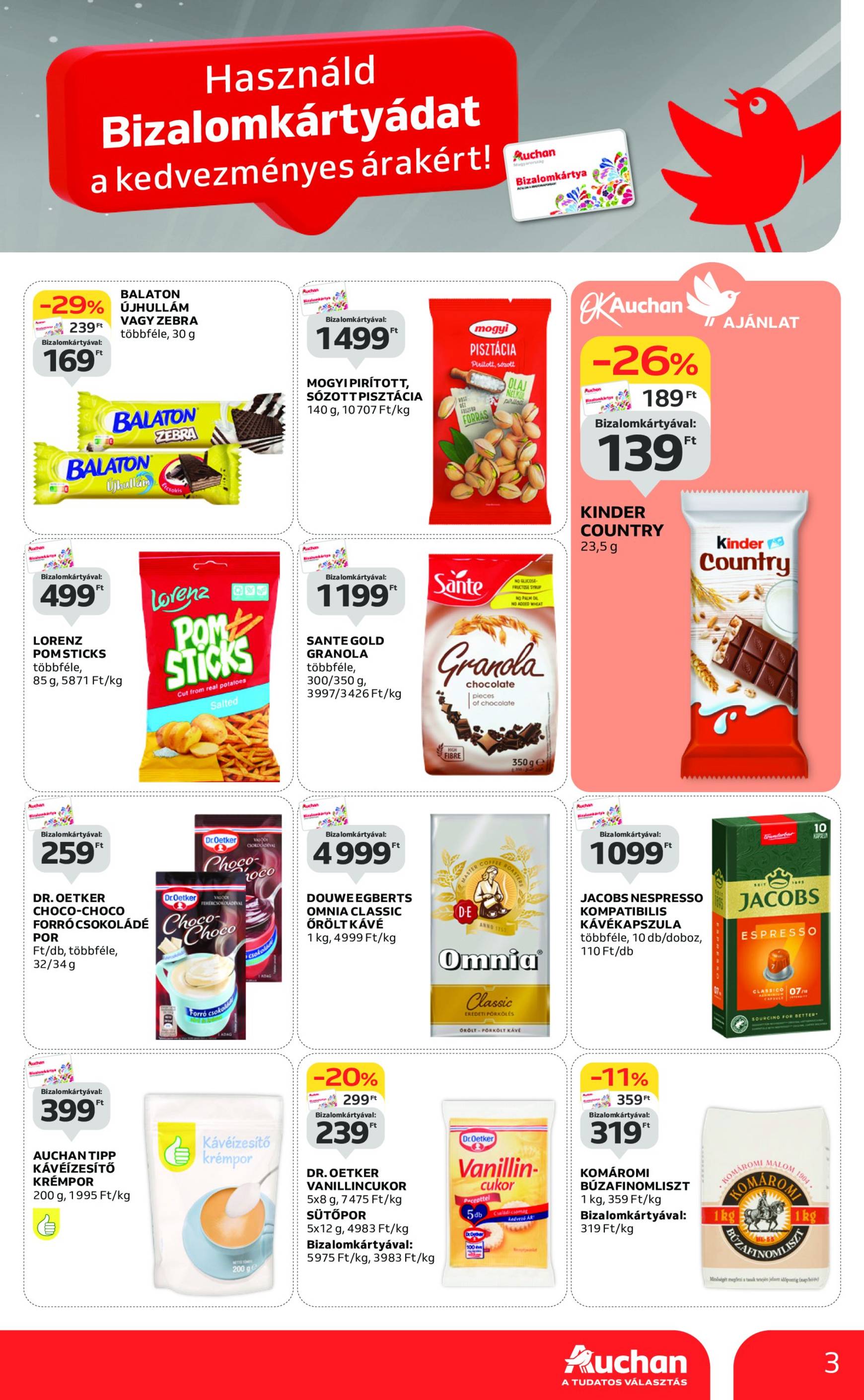 auchan - Aktuális újság Auchan - Két Heti hipermarket ajánlataink 10.03. - 10.16. - page: 3