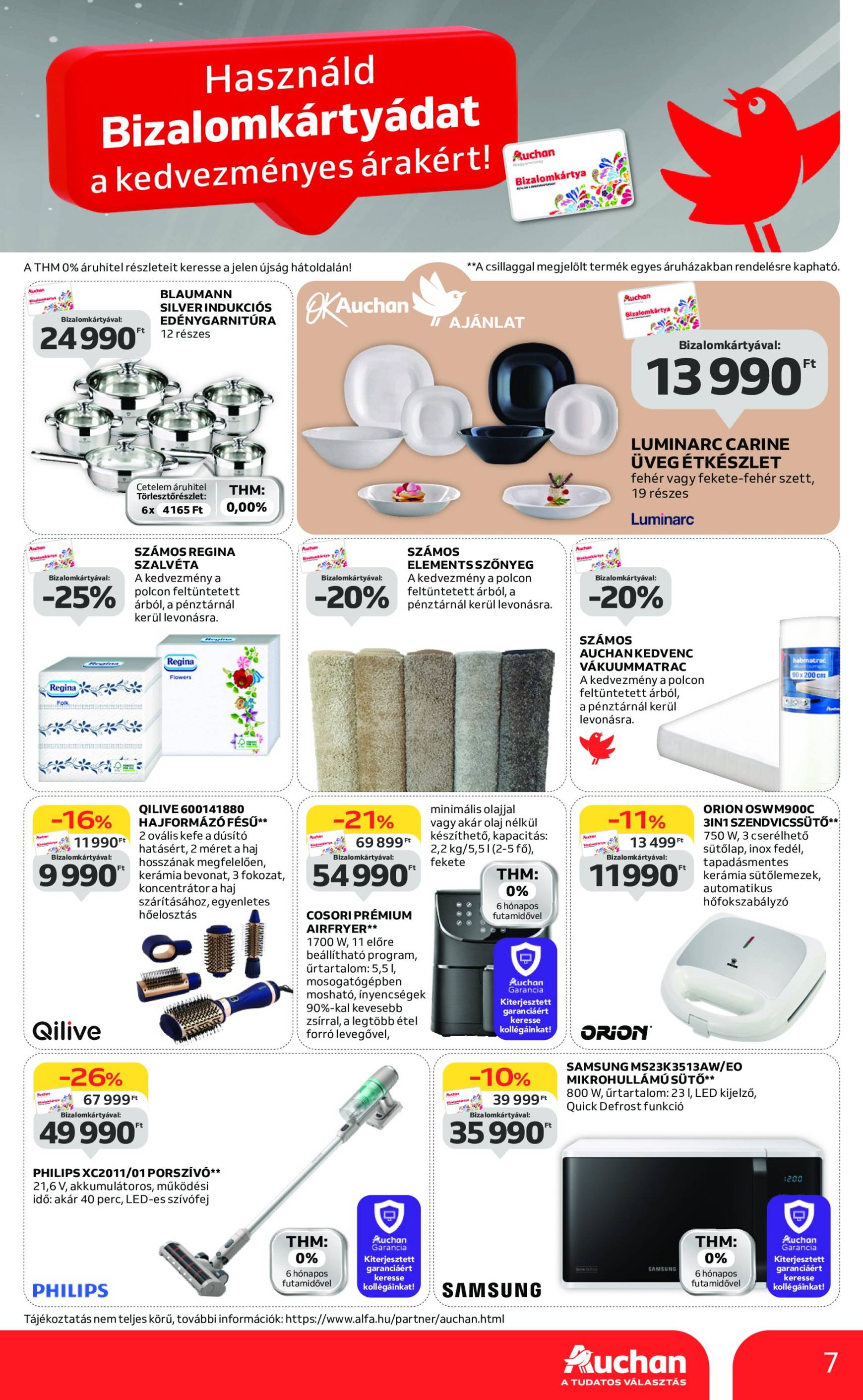 auchan - Aktuális újság Auchan - Két Heti hipermarket ajánlataink 10.03. - 10.16. - page: 7