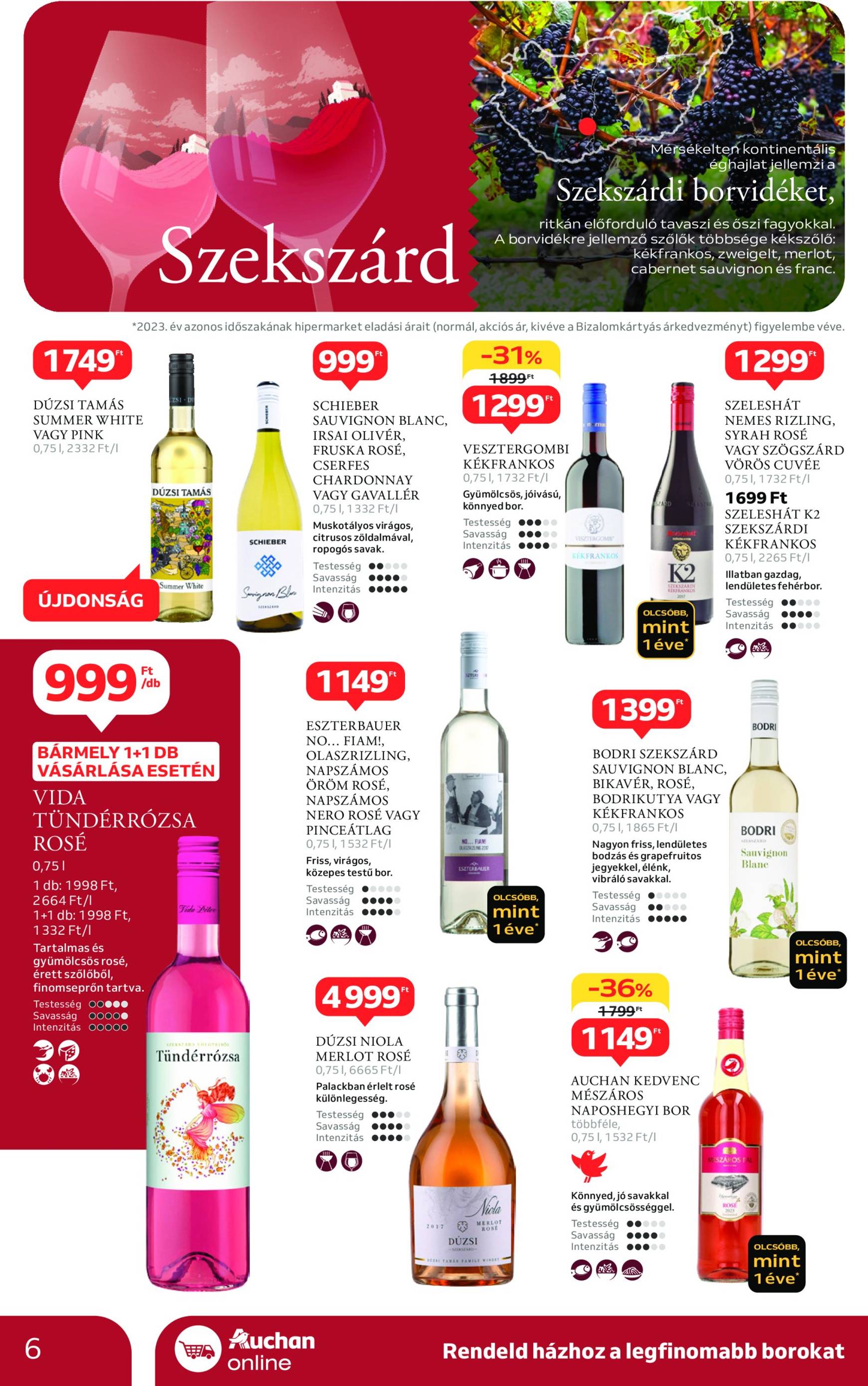 auchan - Aktuális újság Auchan - Bor ajánlataink 10.03. - 10.22. - page: 6