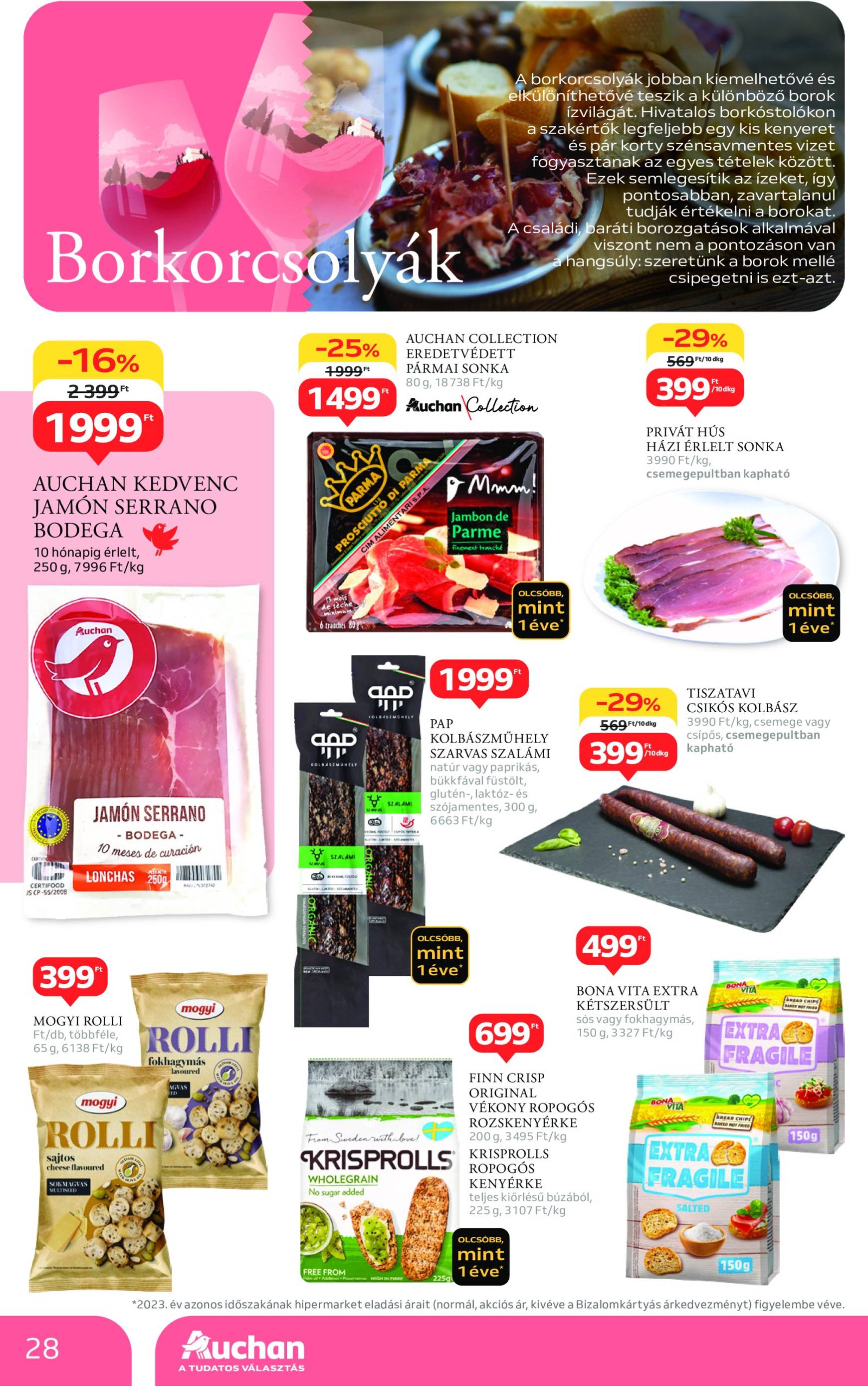 auchan - Aktuális újság Auchan - Bor ajánlataink 10.03. - 10.22. - page: 28