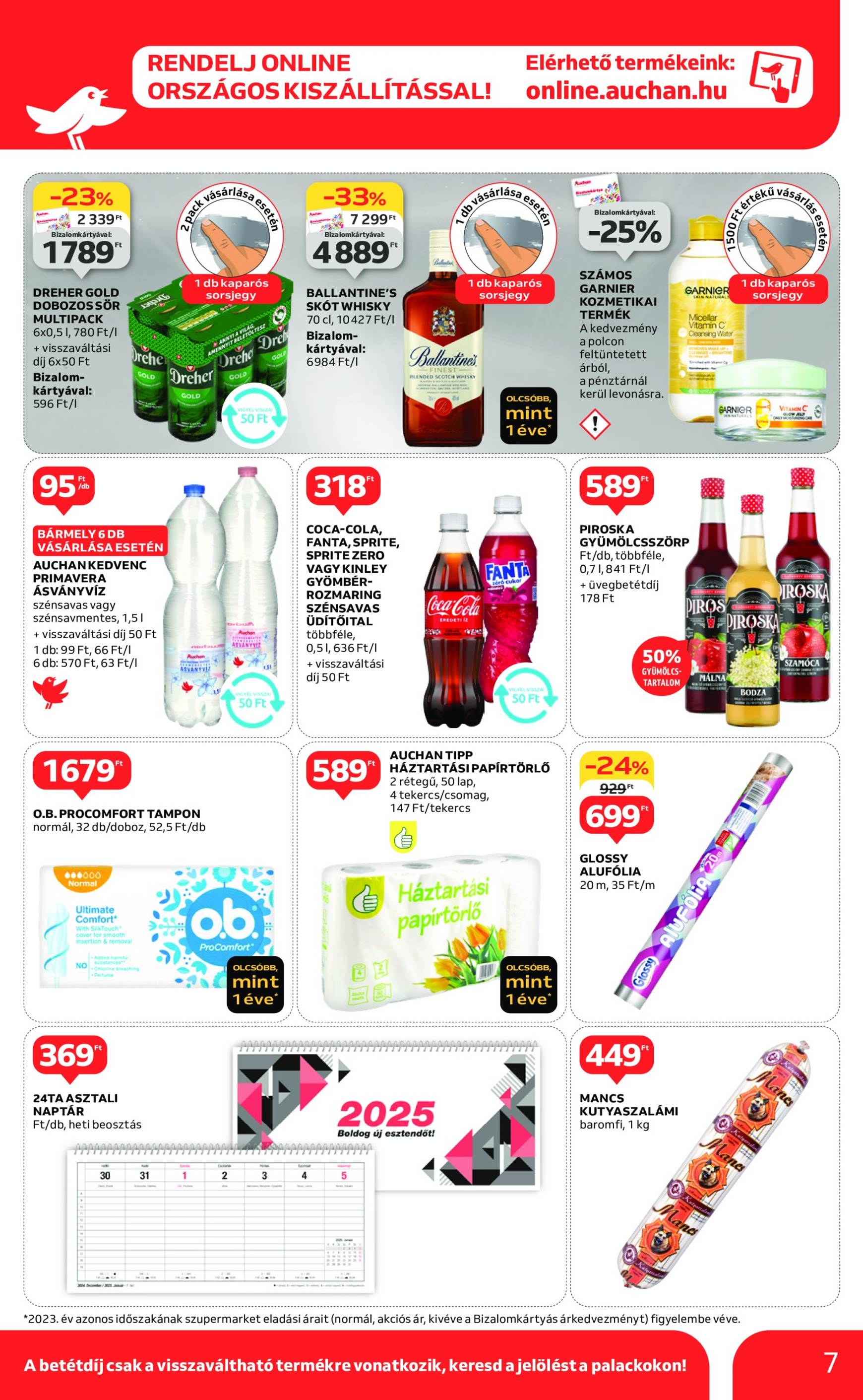 auchan - Auchan szupermarket akciós újság érvényes 10.10. - 10.16. - page: 7