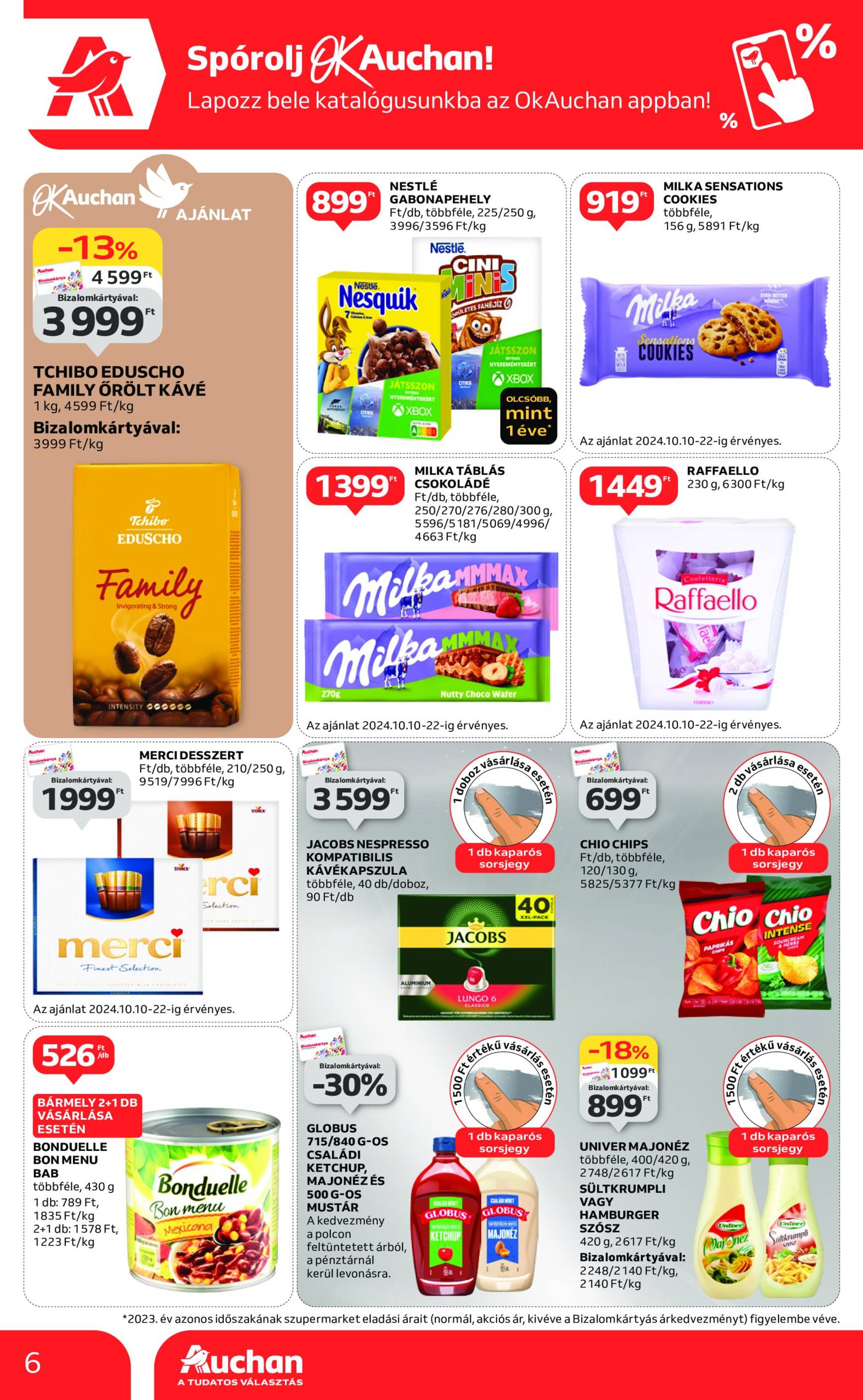 auchan - Auchan szupermarket akciós újság érvényes 10.10. - 10.16. - page: 6