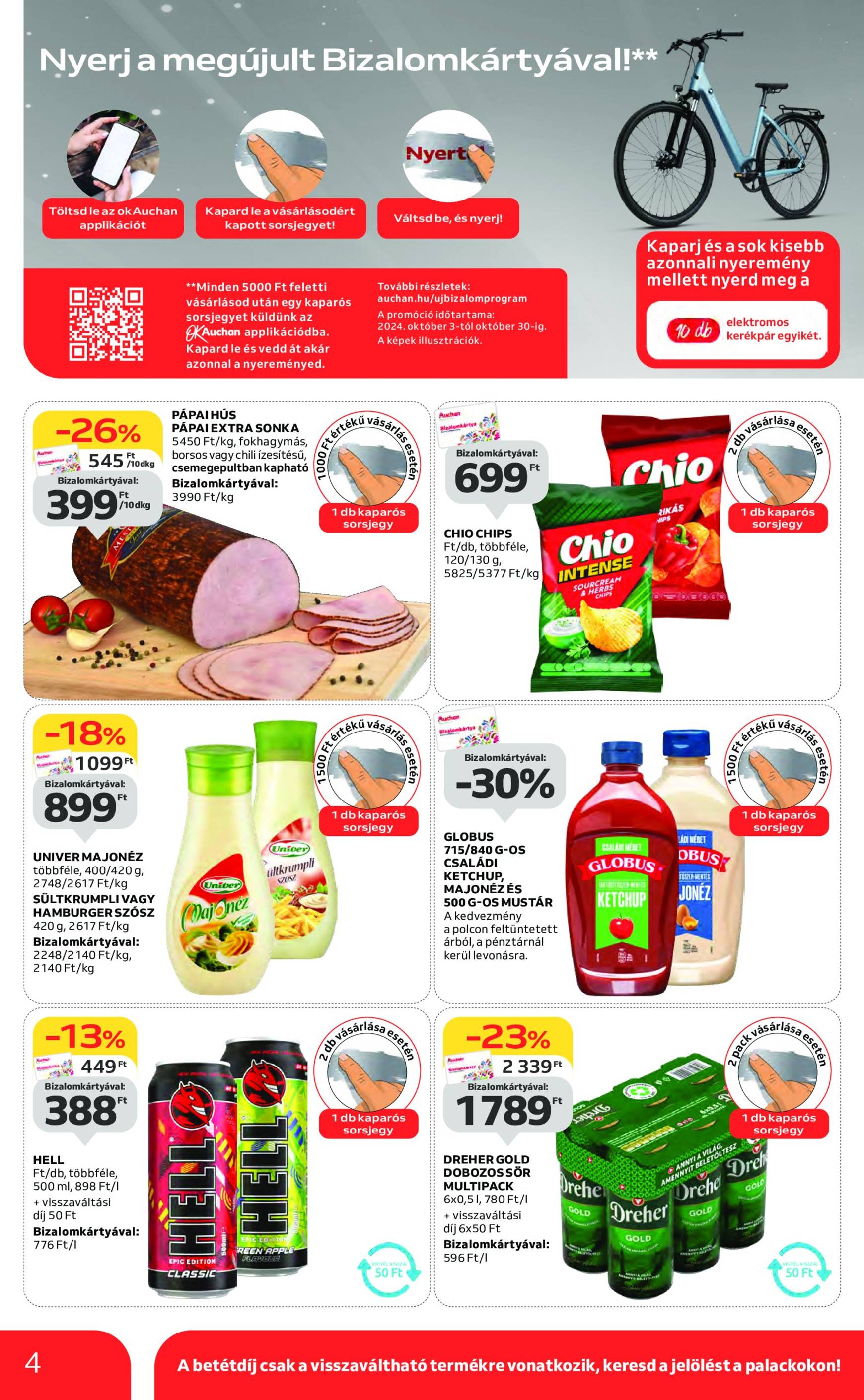 auchan - Auchan akciós újság érvényes 10.10. - 10.16. - page: 4