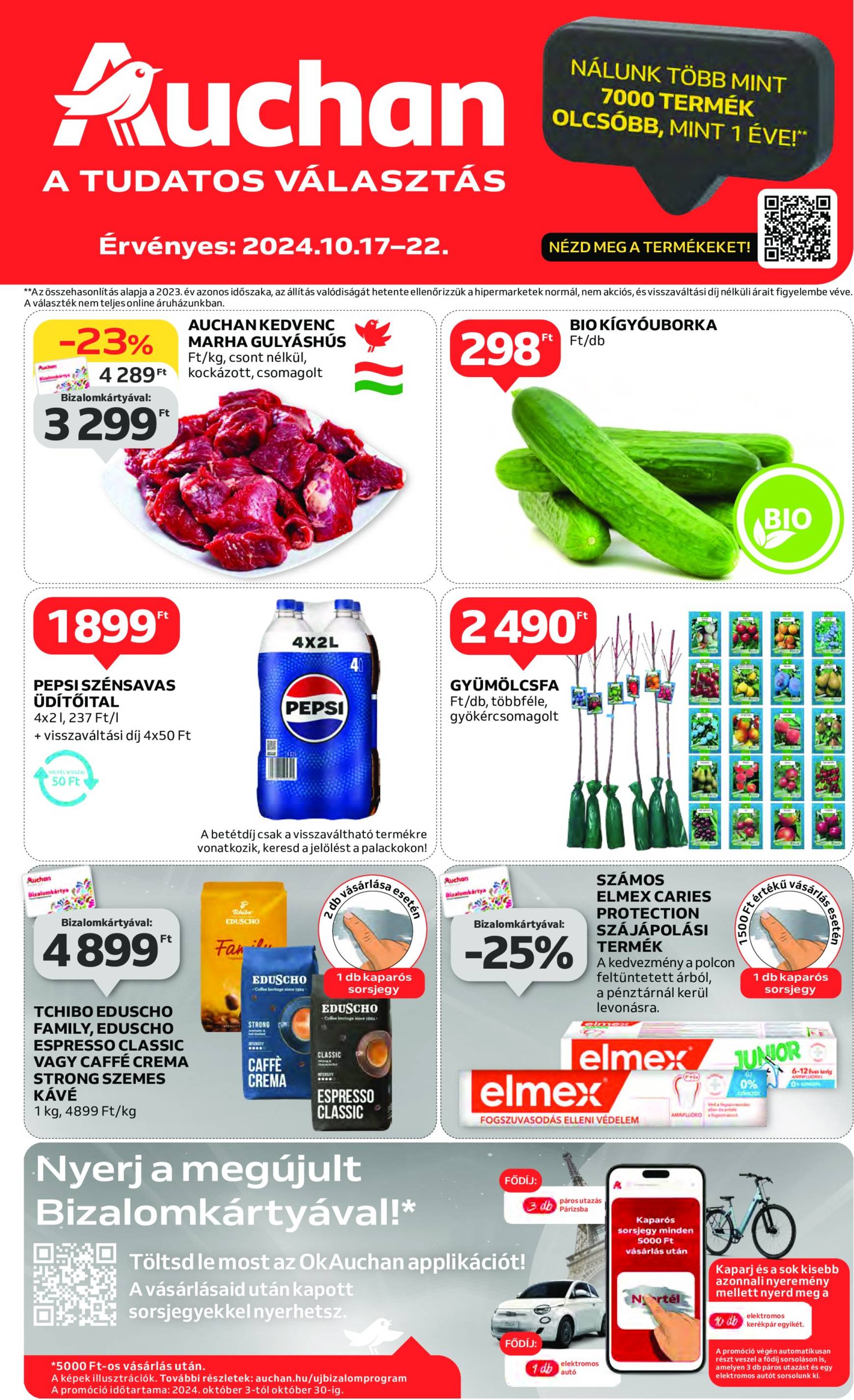 auchan - Auchan akciós újság, érvényes 10.17. - 10.22. - page: 1