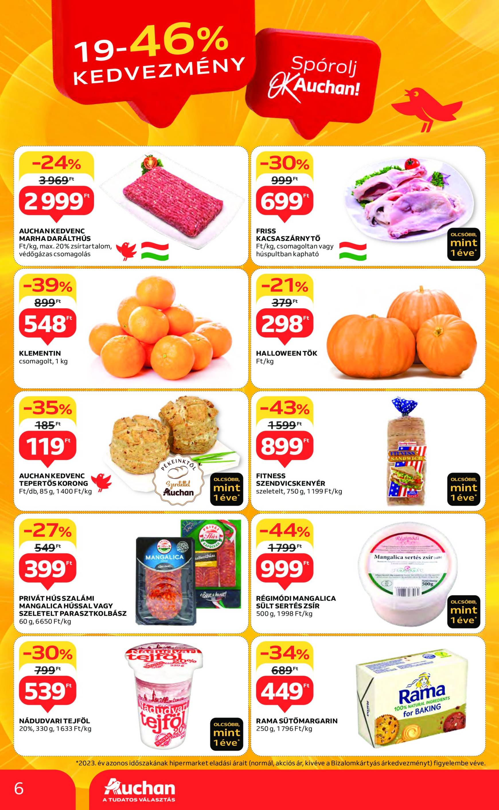 auchan - Auchan akciós újság, érvényes 10.24. - 10.30. - page: 6