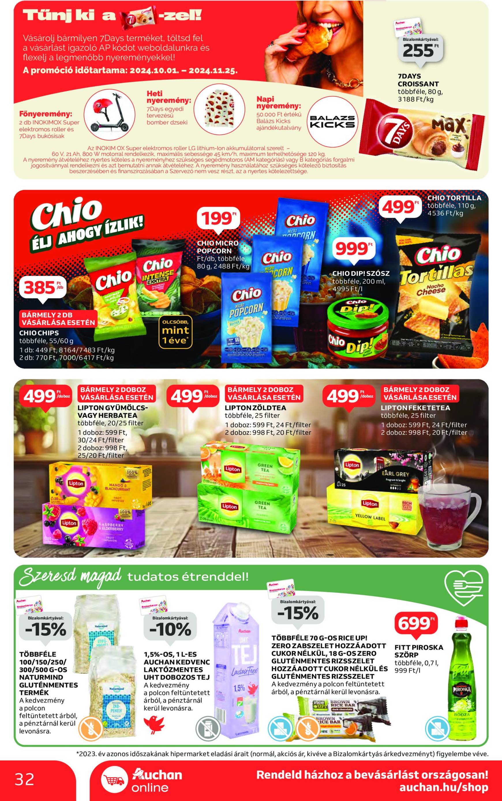 auchan - Auchan akciós újság, érvényes 10.24. - 10.30. - page: 32