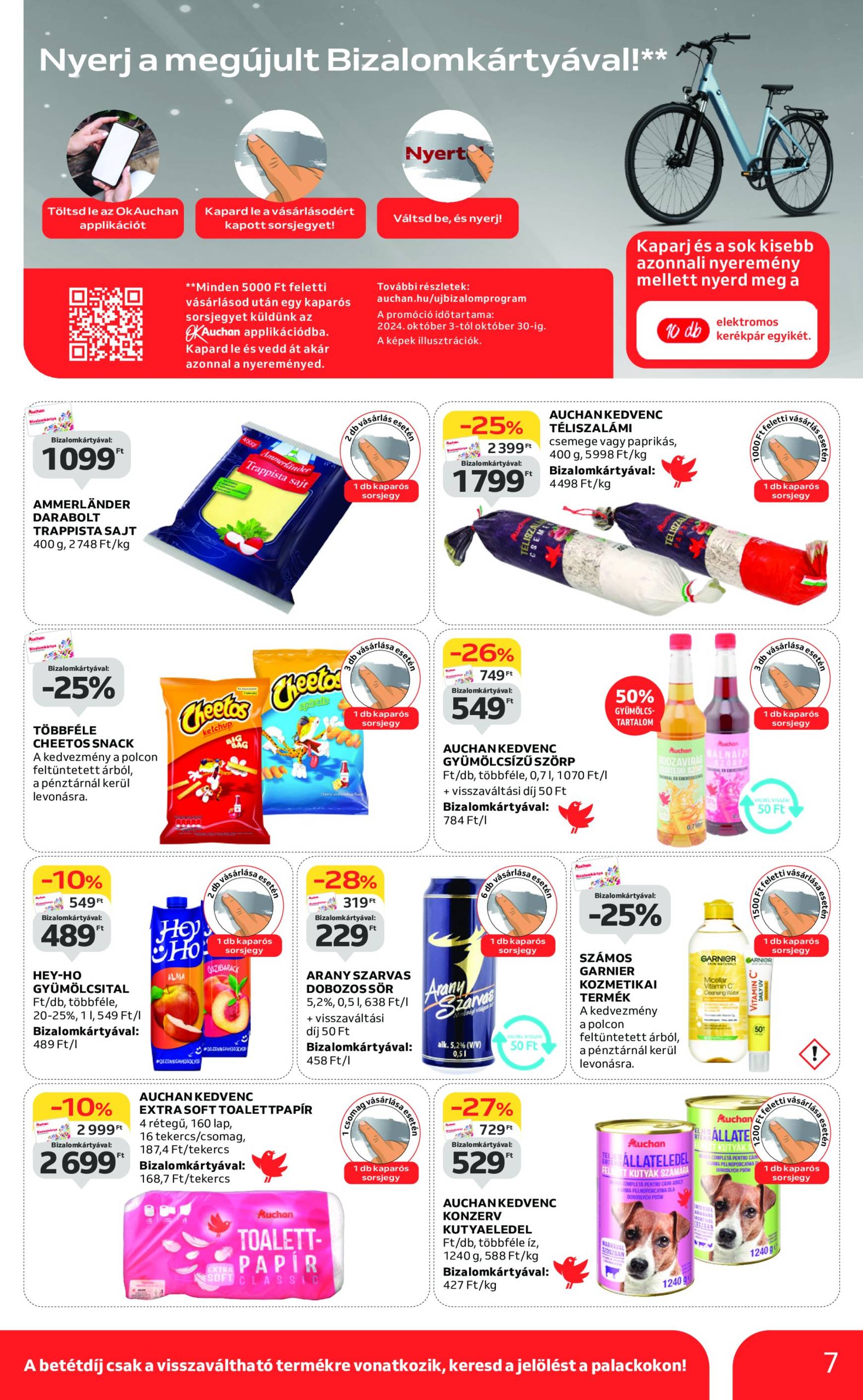 auchan - Auchan szupermarket akciós újság, érvényes 10.24. - 10.30. - page: 7