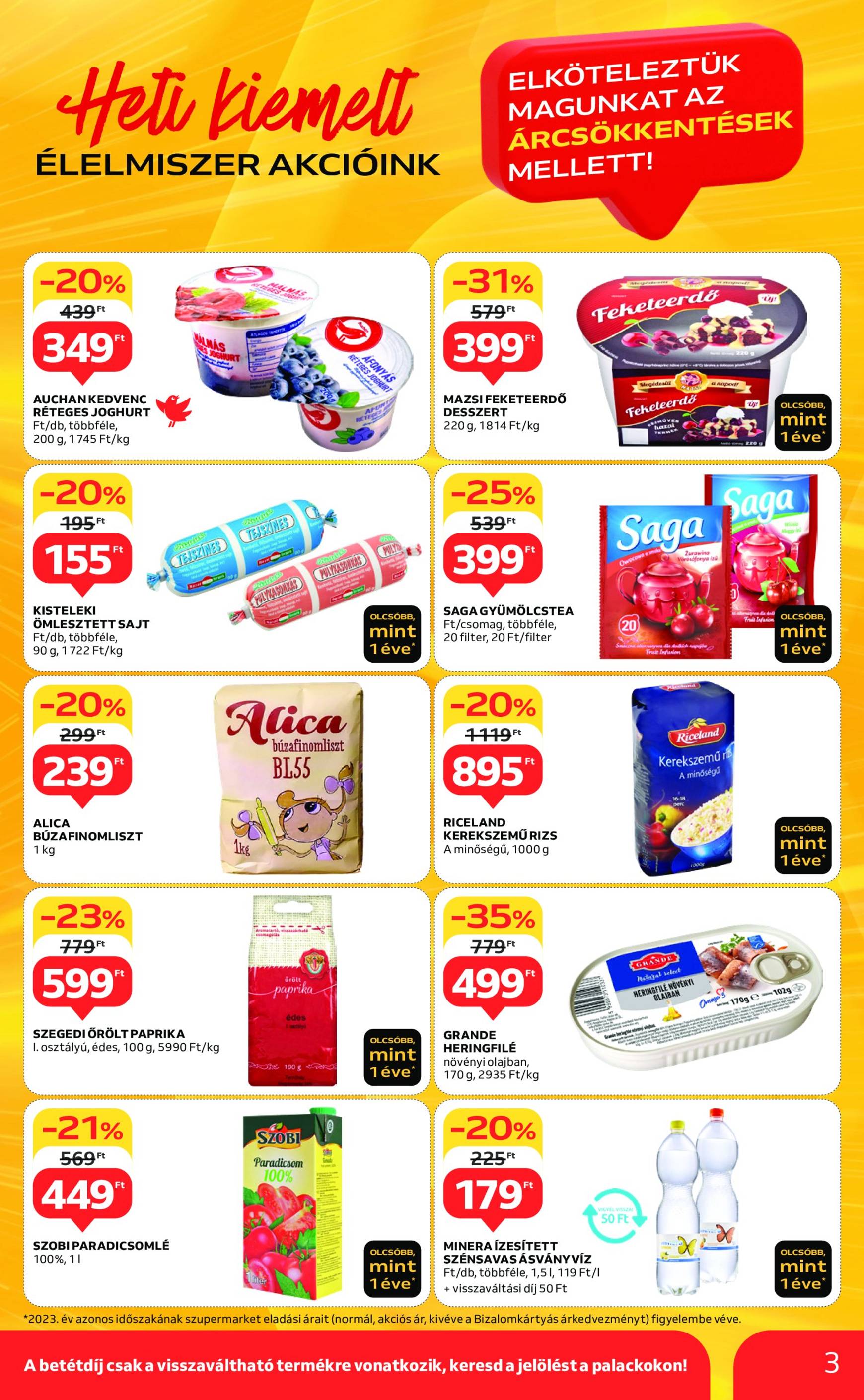 auchan - Auchan szupermarket akciós újság, érvényes 10.31. - 11.06. - page: 3