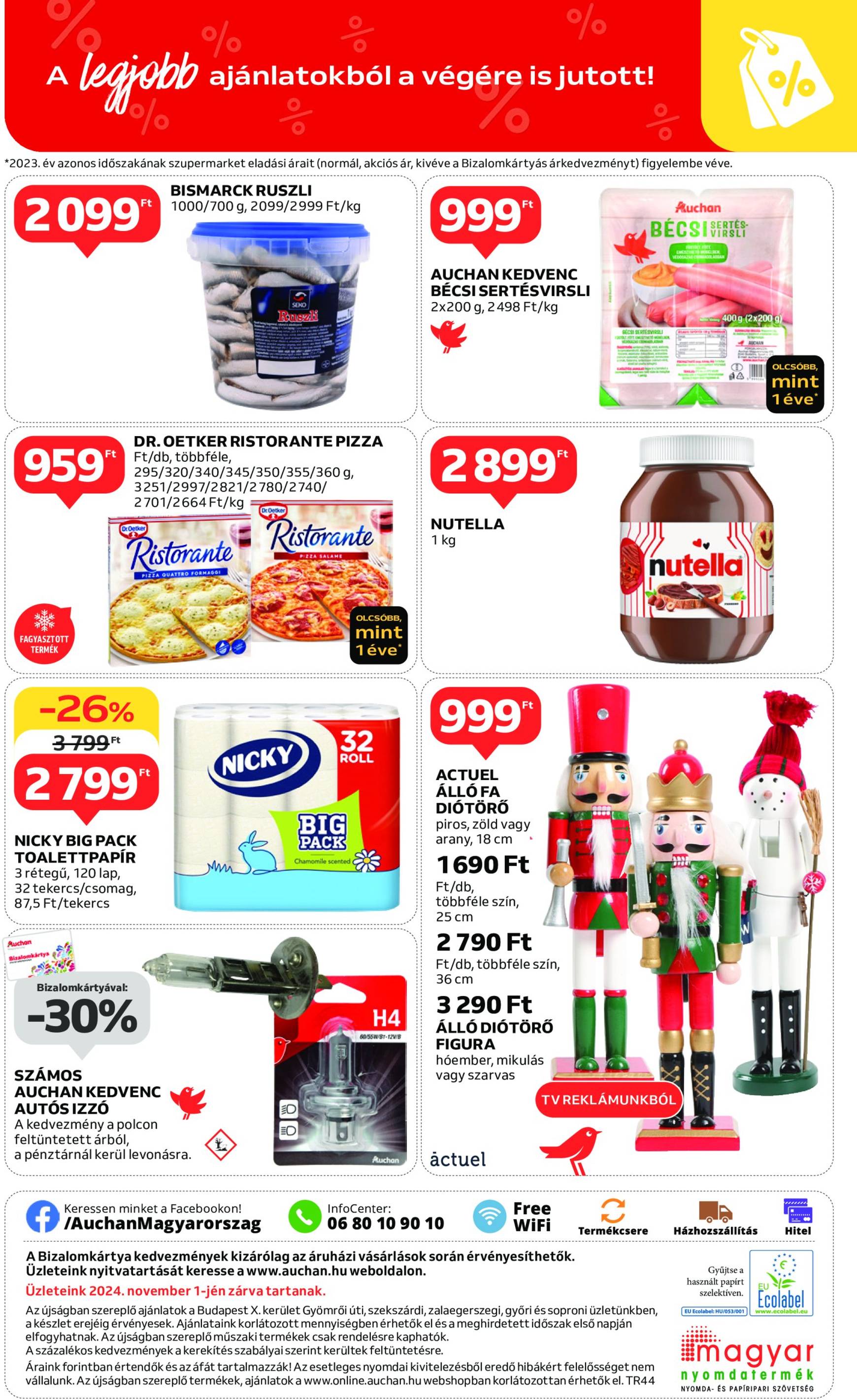 auchan - Auchan szupermarket akciós újság, érvényes 10.31. - 11.06. - page: 8