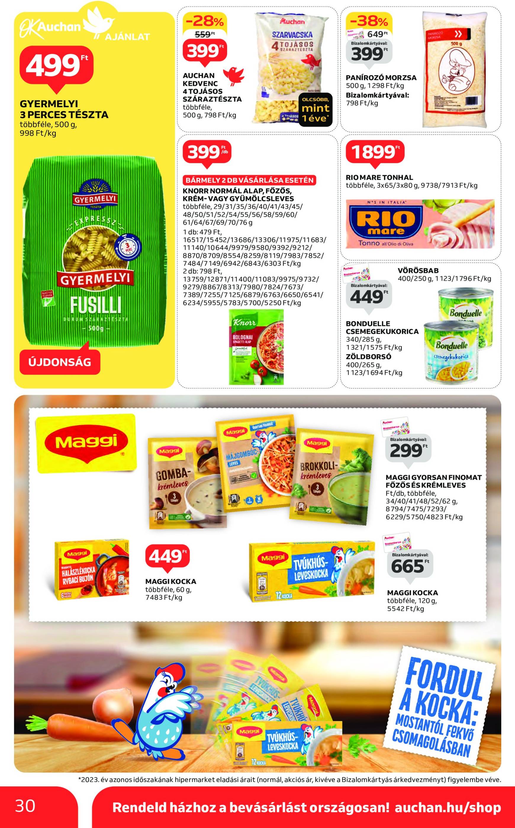 auchan - Auchan akciós újság, érvényes 10.31. - 11.06. - page: 30