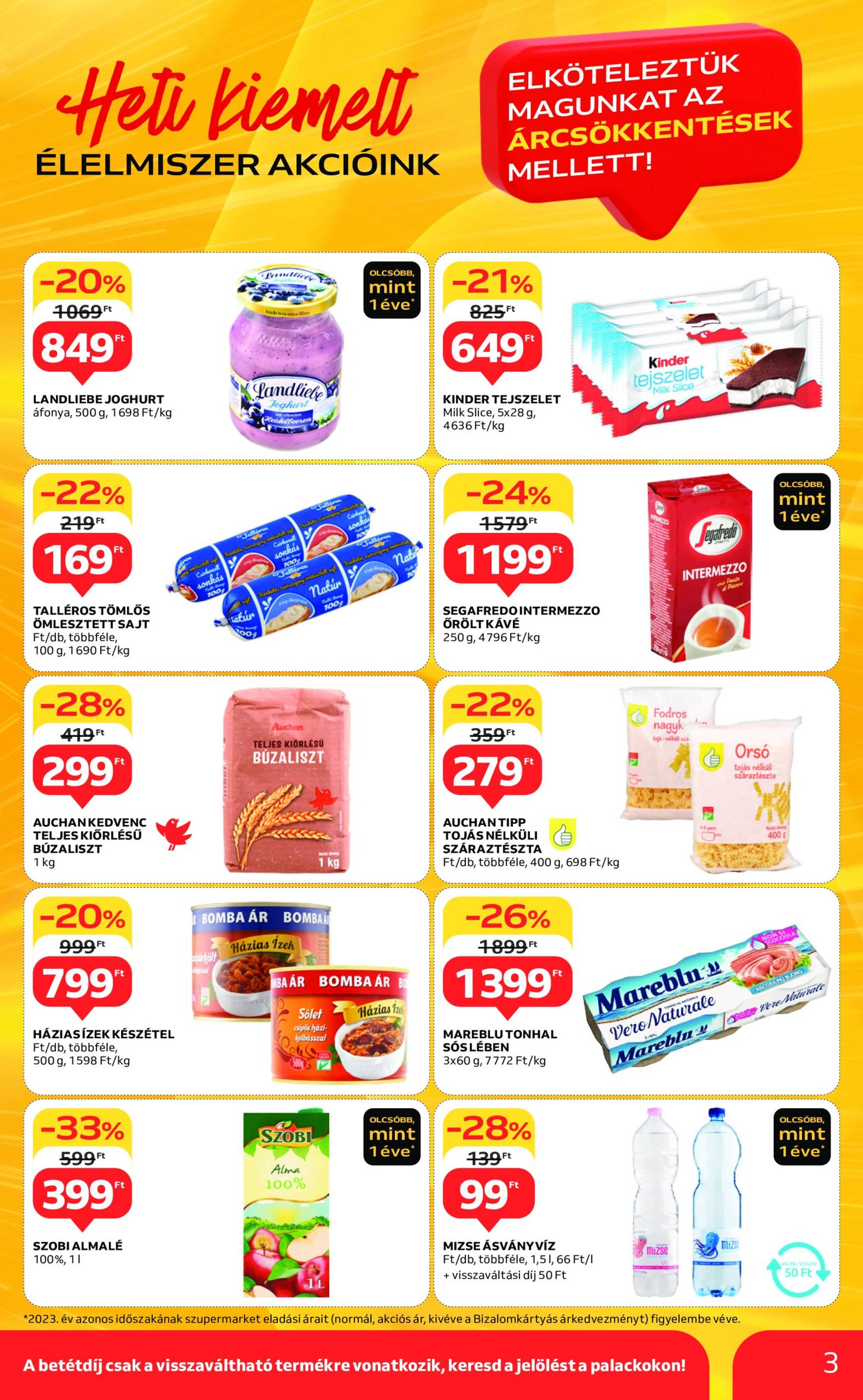 auchan - Auchan szupermarket akciós újság, érvényes 11.28. - 12.04. - page: 3