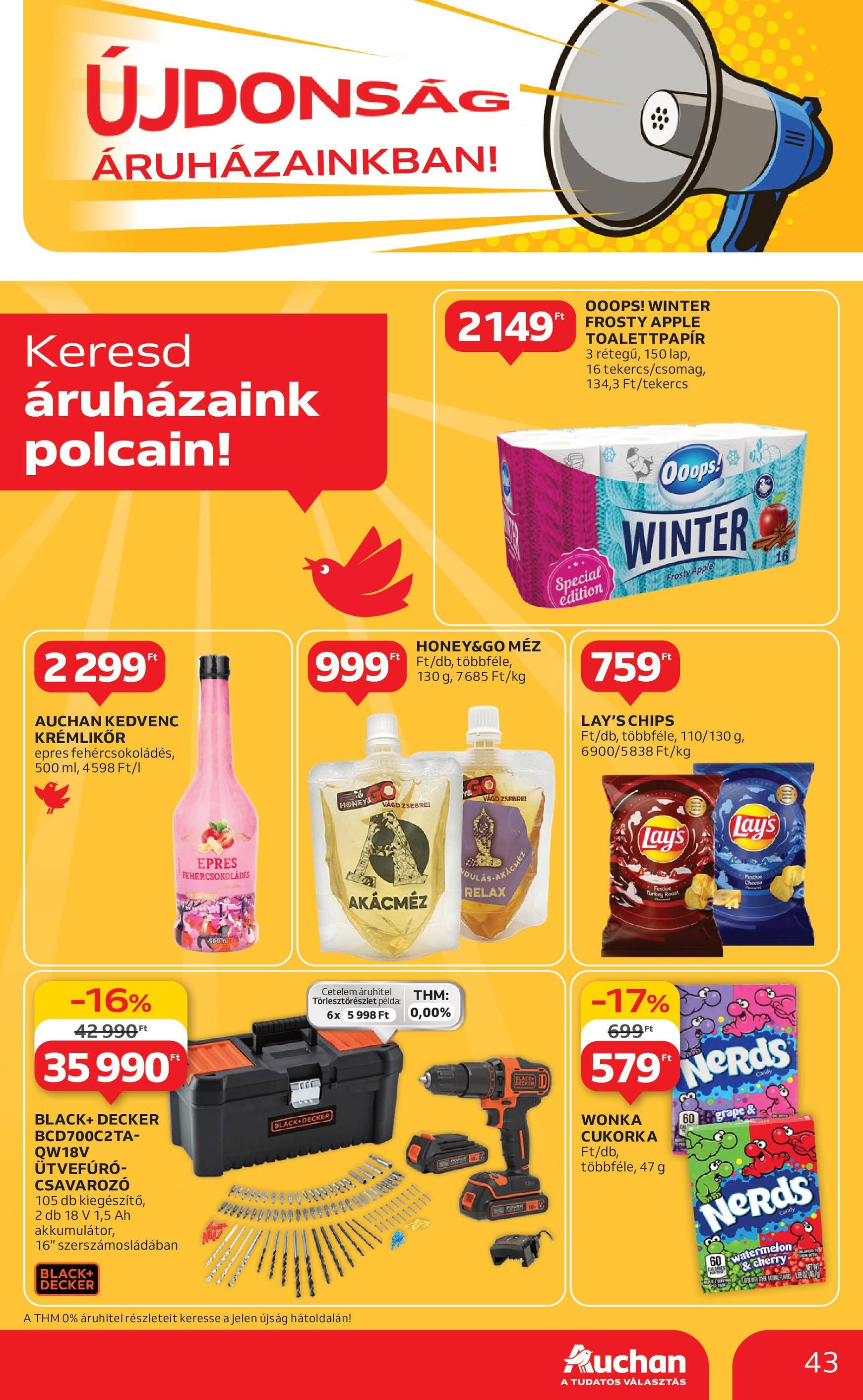 auchan - Auchan akciós újság, érvényes 11.28. - 12.04. - page: 43