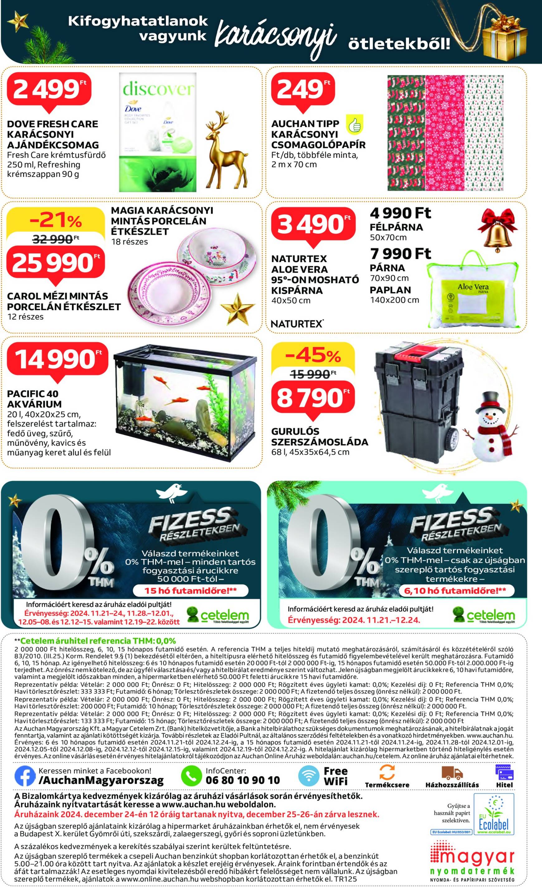 auchan - Auchan - Ünnepi ajánlataink akciós újság, érvényes 11.21. - 12.24. - page: 40