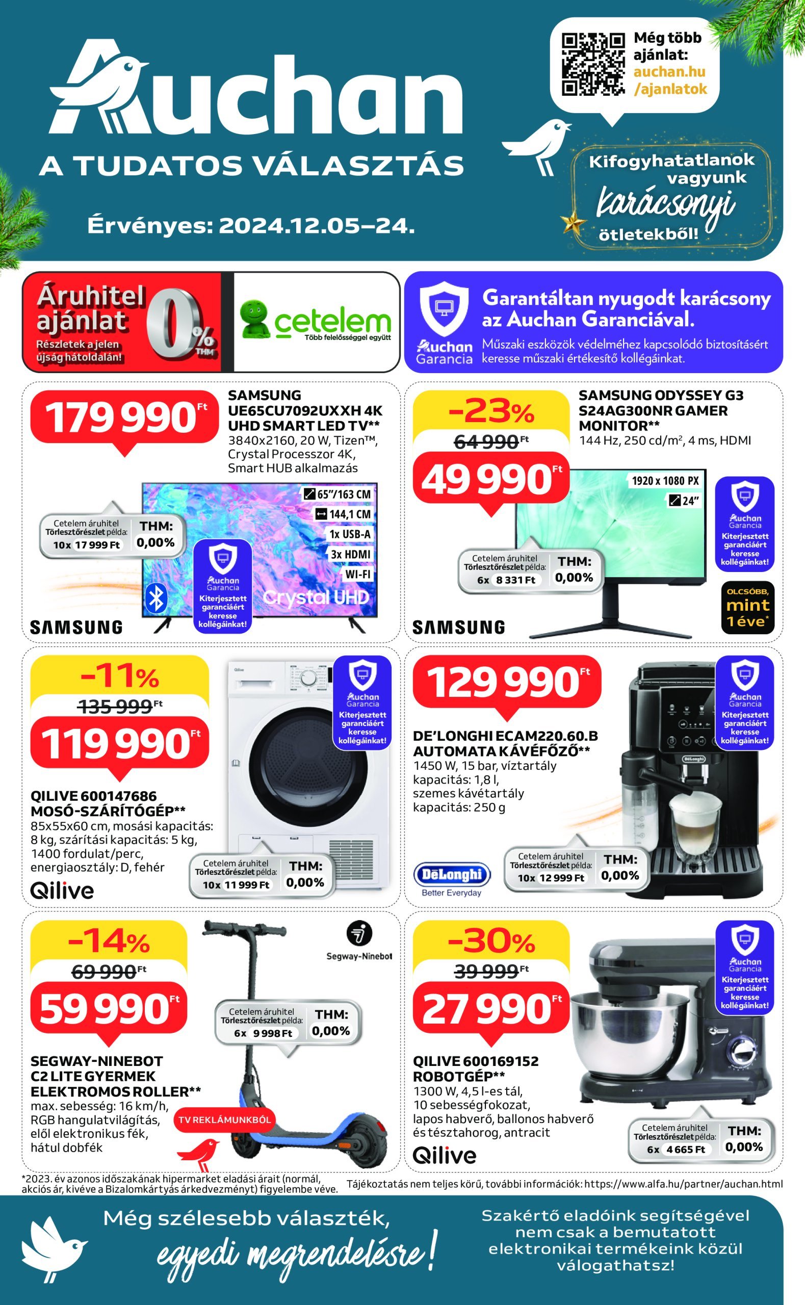 auchan - Auchan - Műszaki ajánlataink akciós újság, érvényes 12.05. - 12.24.