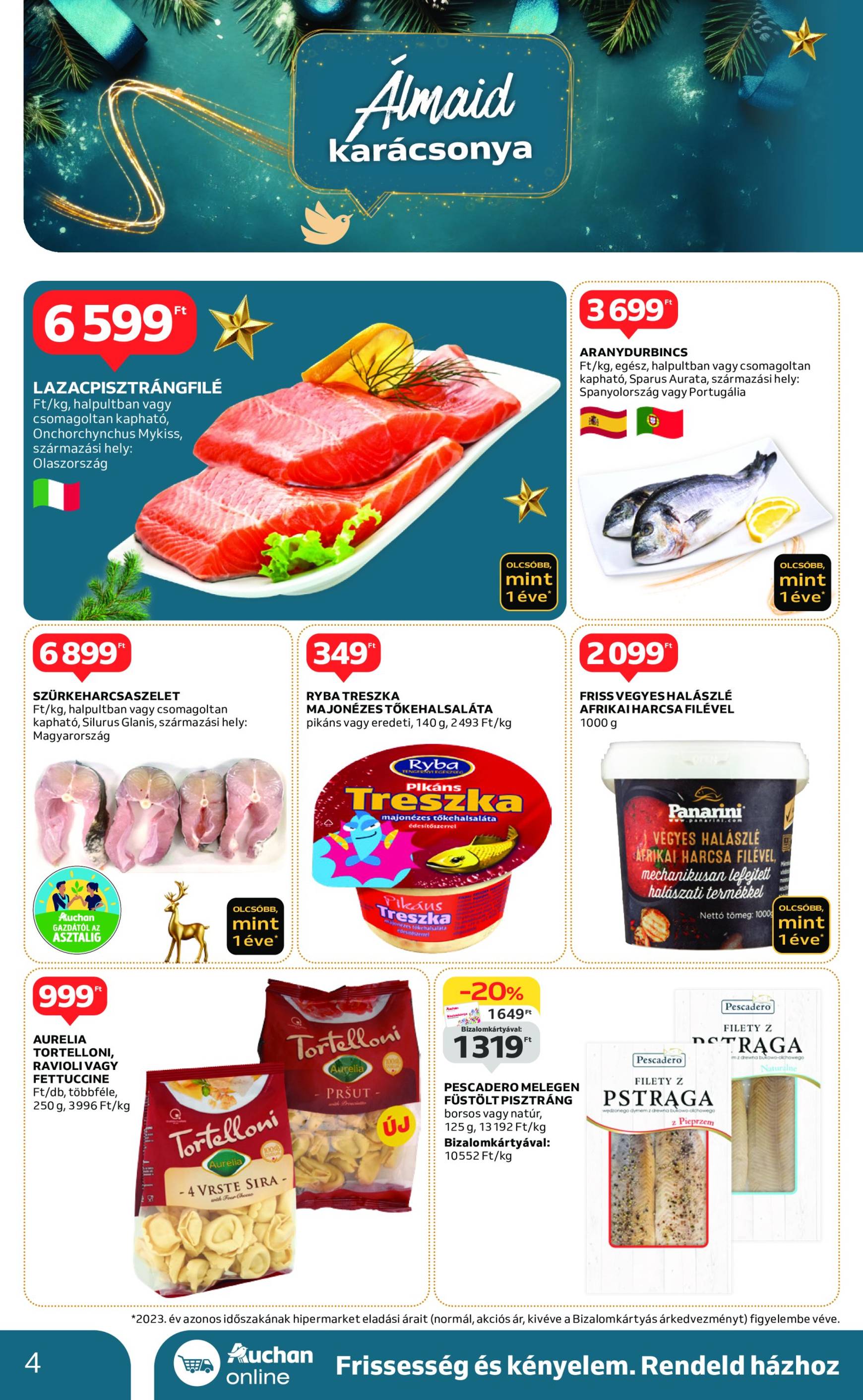 auchan - Auchan - Karácsonyi Gasztro ajánlataink akciós újság, érvényes 12.05. - 12.24. - page: 4