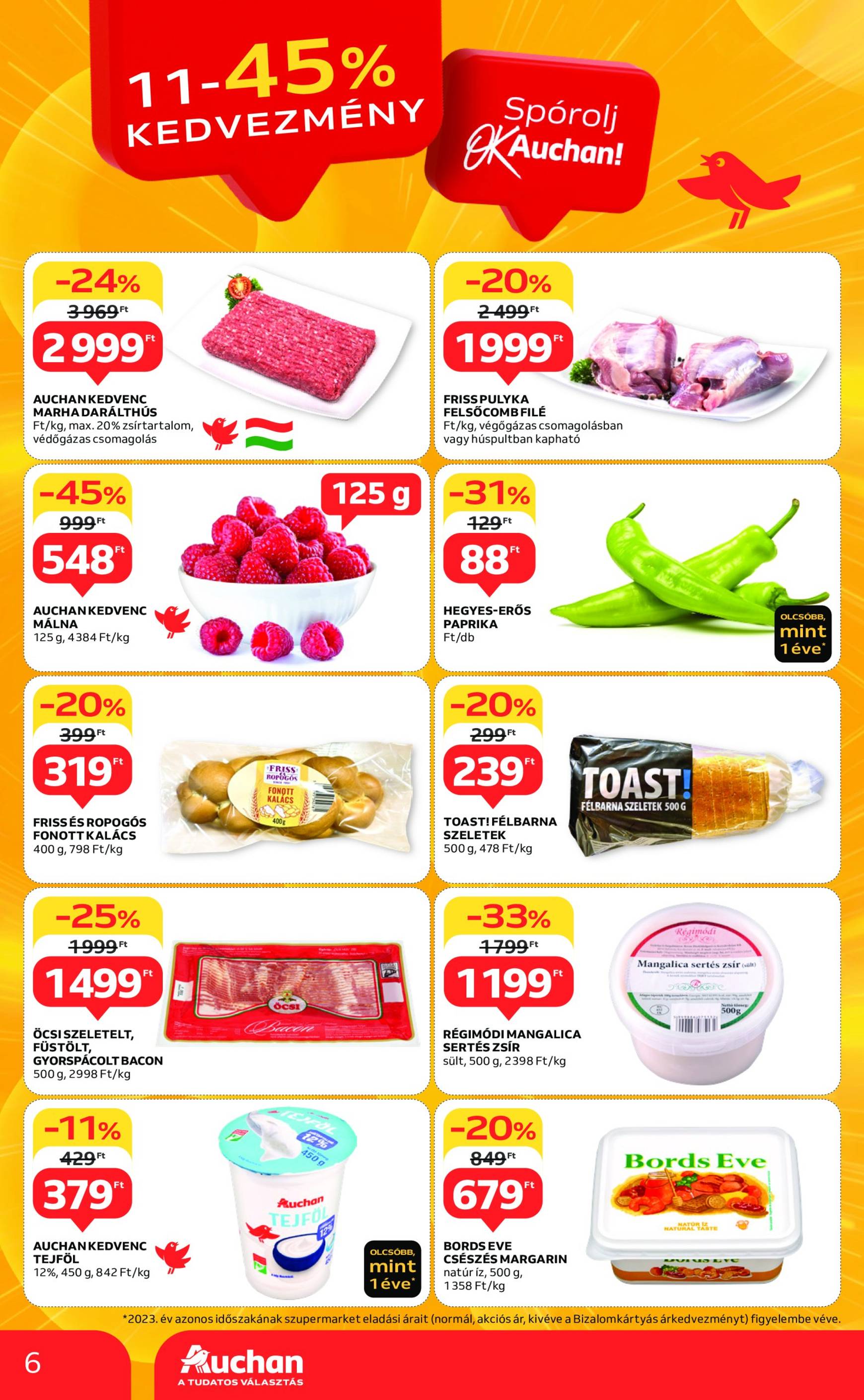 auchan - Auchan szupermarket akciós újság, érvényes 12.05. - 12.11. - page: 6