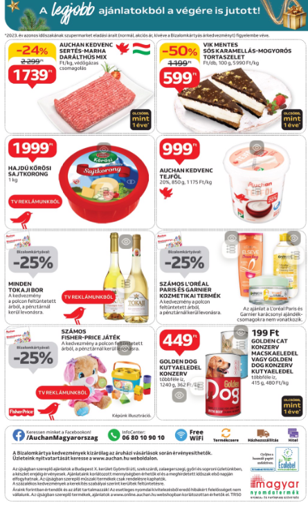 auchan - Auchan szupermarket akciós újság, érvényes 12.12. - 12.18. - page: 8