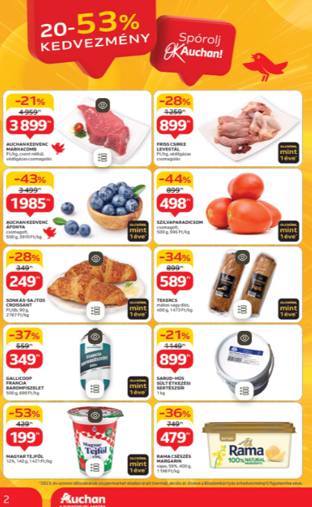 auchan - Auchan szupermarket akciós újság, érvényes 12.12. - 12.18. - page: 2