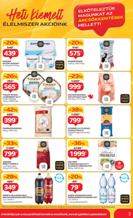 auchan - Auchan szupermarket akciós újság, érvényes 12.12. - 12.18. - page: 3