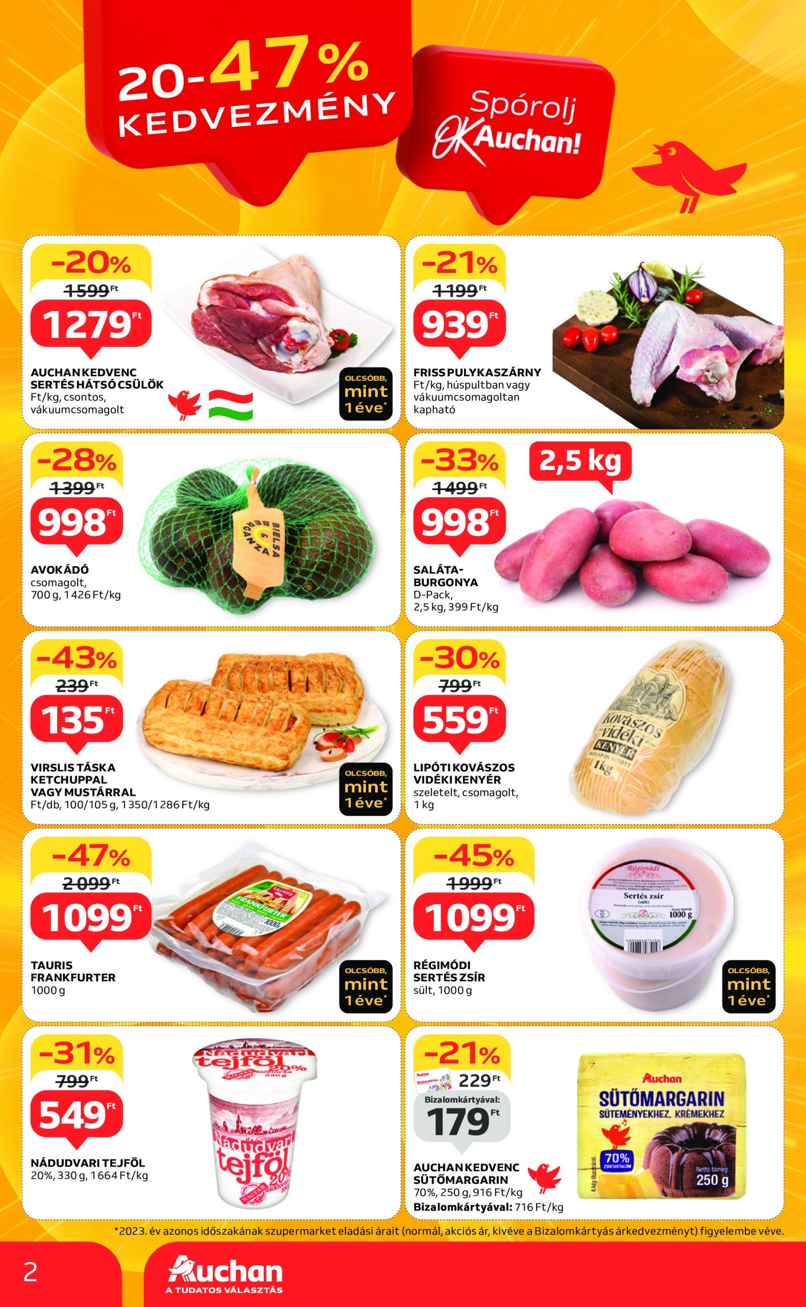 auchan - Auchan szupermarket akciós újság, érvényes 12.19. - 12.24. - page: 2