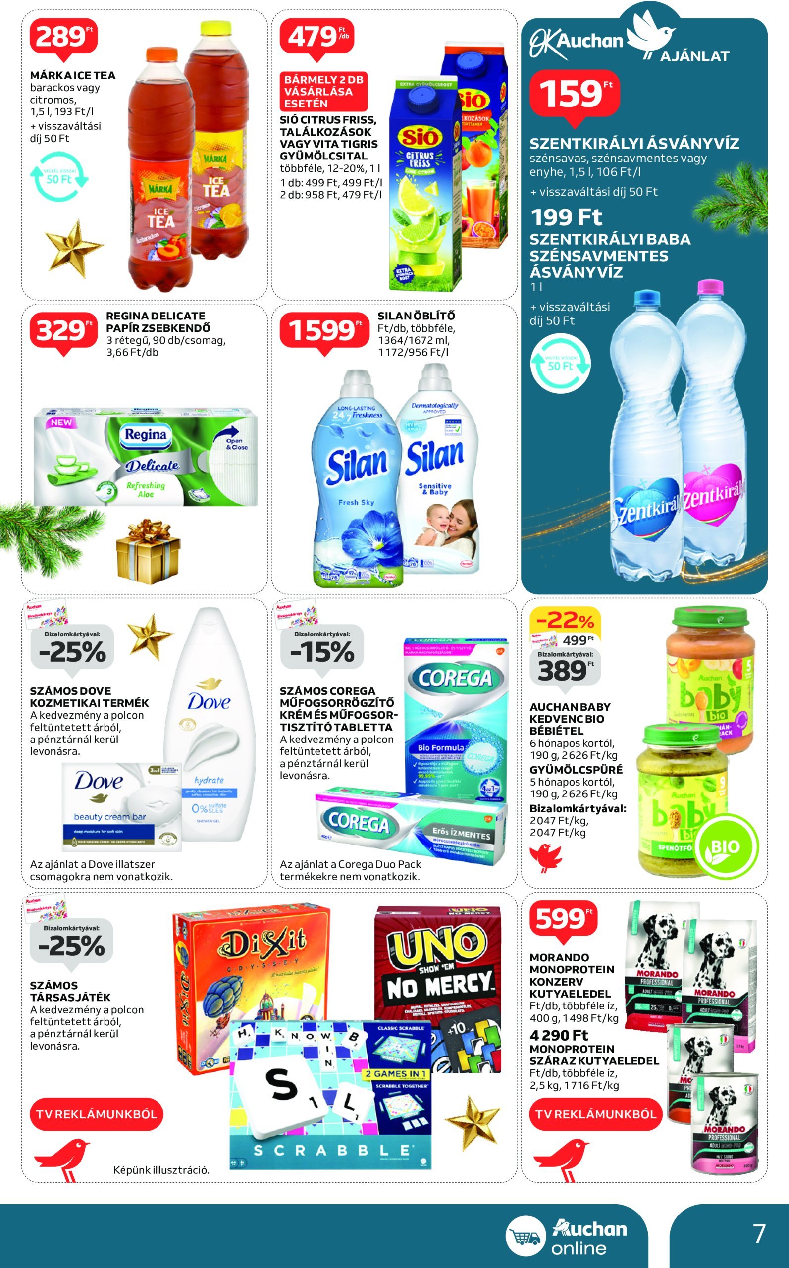 auchan - Auchan szupermarket akciós újság, érvényes 12.19. - 12.24. - page: 7